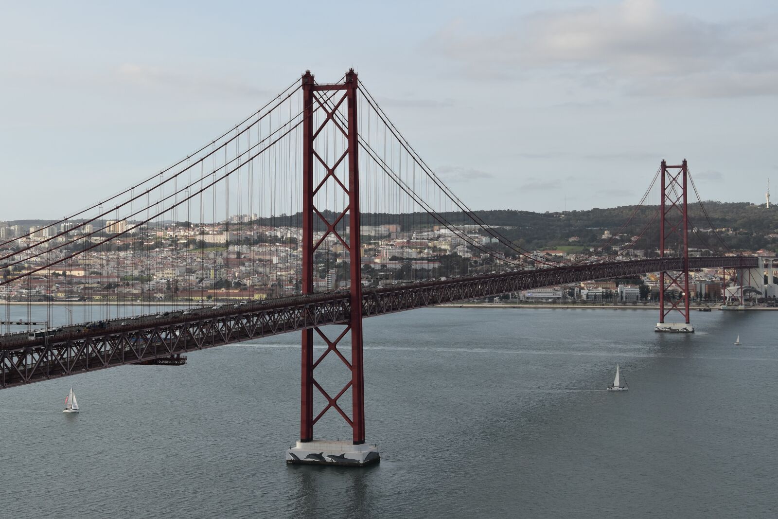 Nikon D5500 sample photo. Bridge, lisbon, suspension photography