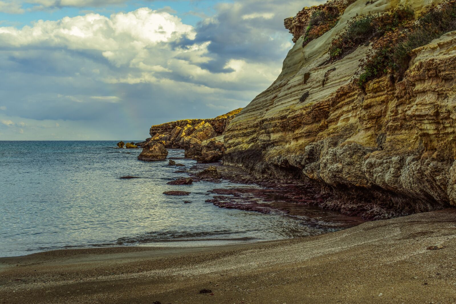 Nikon D3300 sample photo. Beach, cliff, sea photography