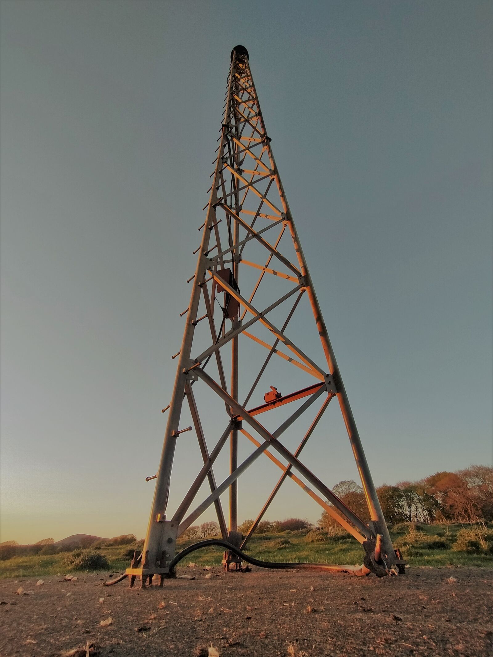 OPPO A9 2020 sample photo. Tower, transmitter, telecom photography