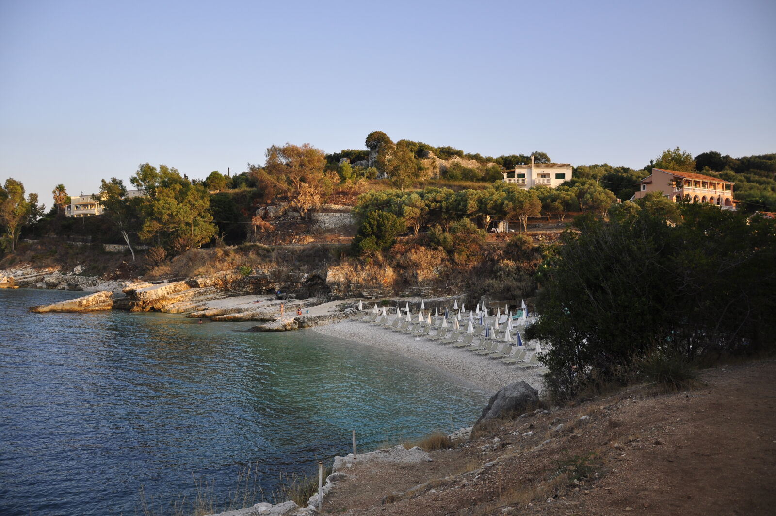 Nikon D90 sample photo. Beach, corfu, deck, chair photography