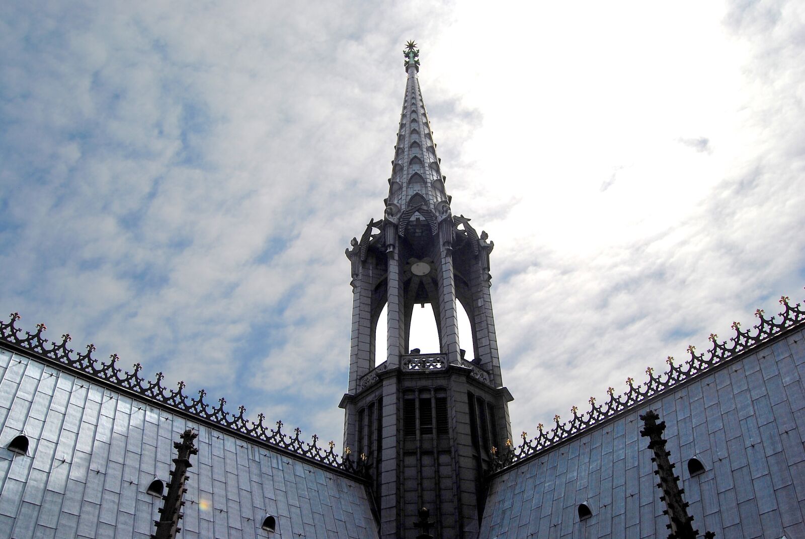 Nikon D3000 sample photo. Spire, mid tower, observation photography