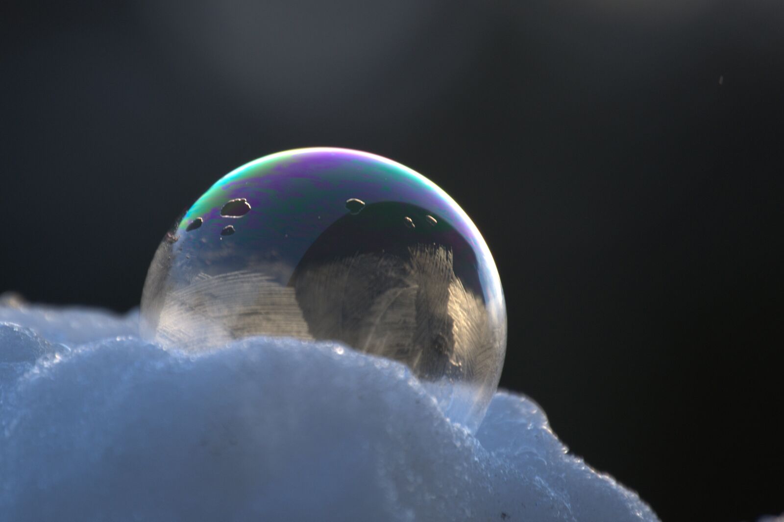 Nikon D5200 sample photo. Soap bubble, frozen bubble photography