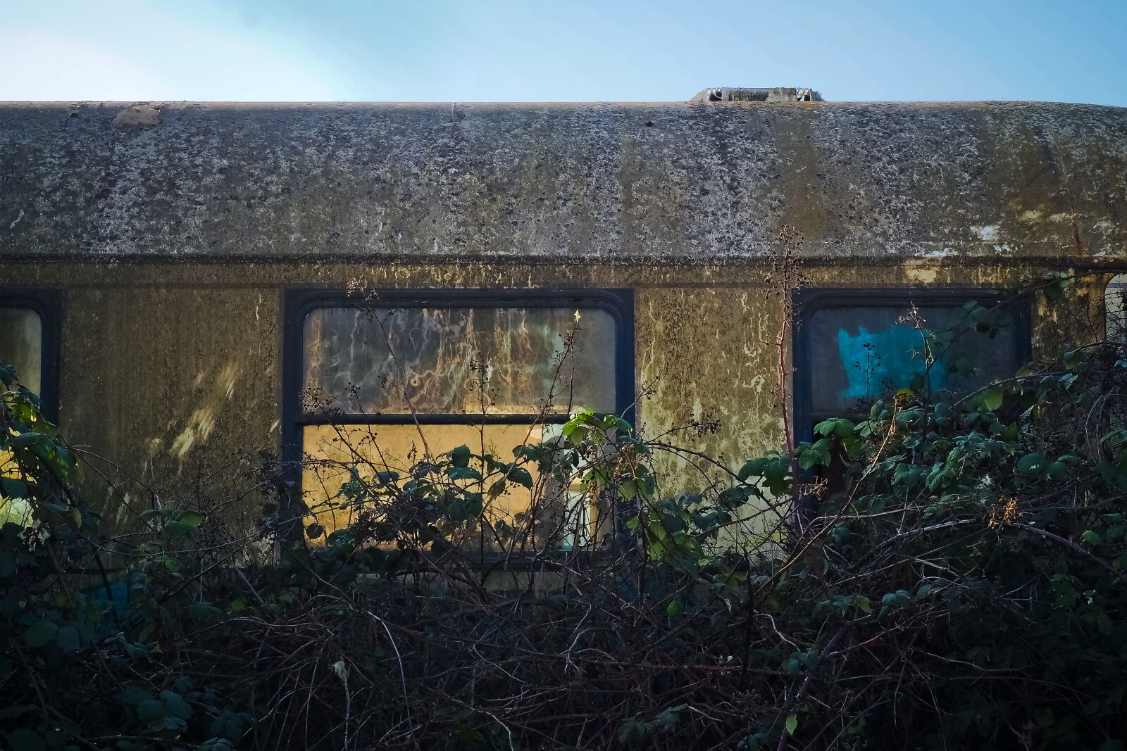 Olympus OM-D E-M10 sample photo. Lost places, wagon, abandoned photography