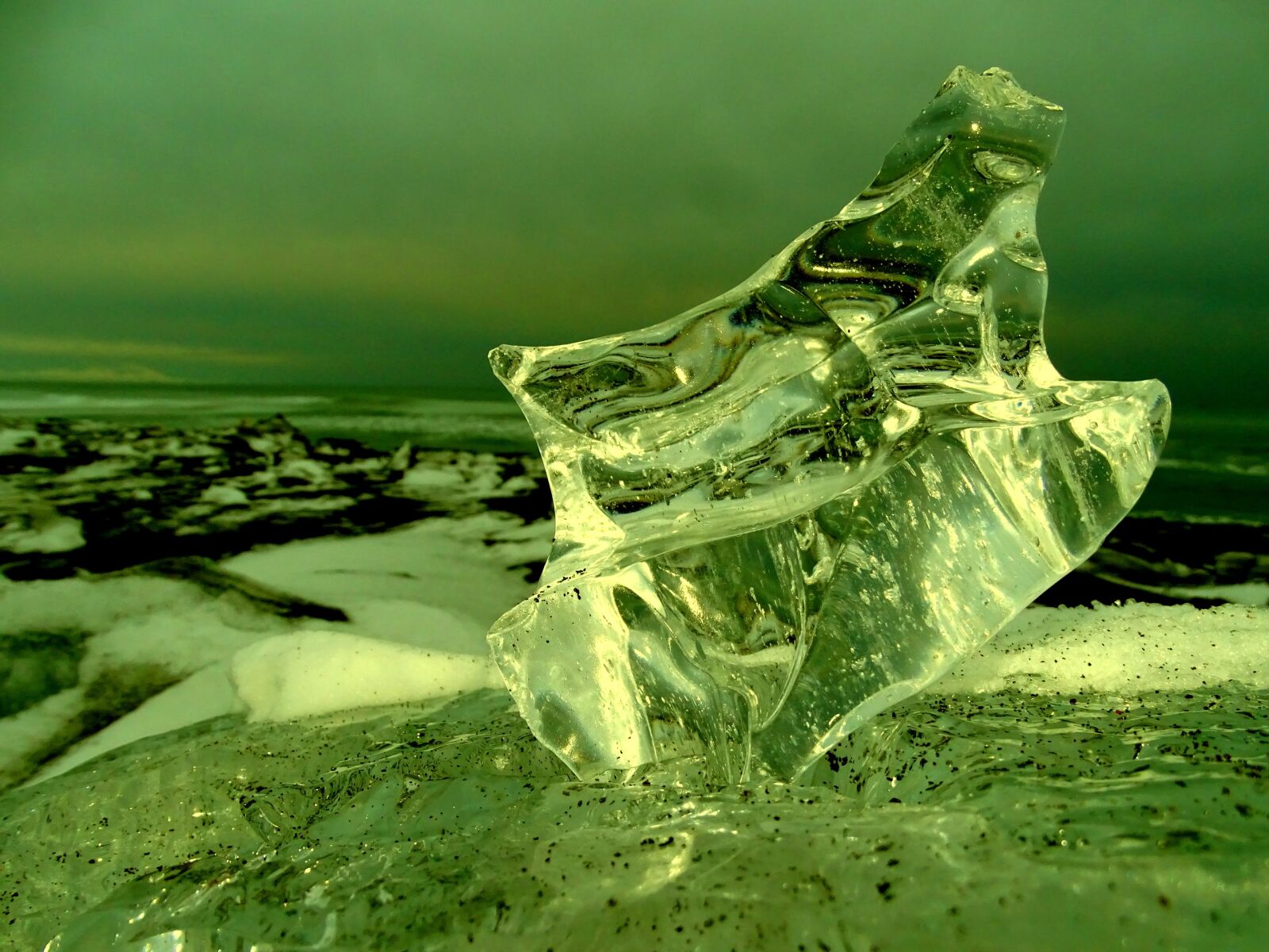 Sony DSC-HX400 sample photo. Ice floe, ice, winter photography