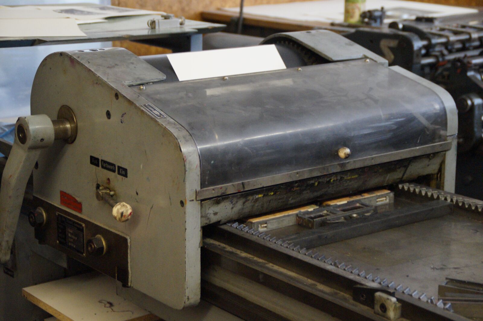 Sony SLT-A58 sample photo. Printing machine, gutenberg, printing photography