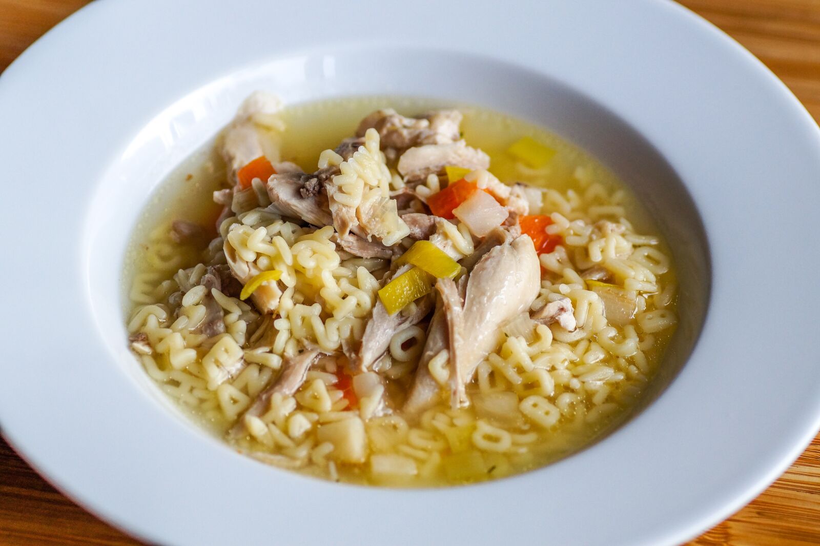 Sony SLT-A58 sample photo. Chicken soup, soup, food photography