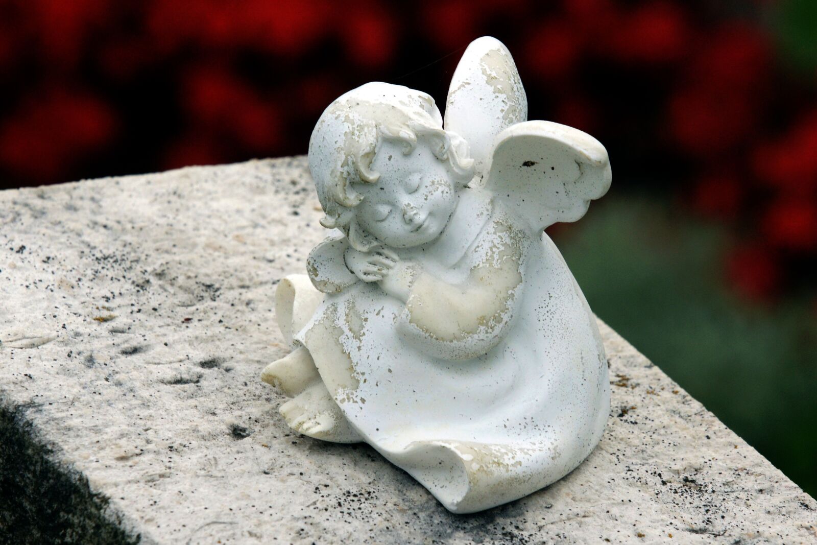 Sony Alpha DSLR-A700 sample photo. Angel, grave supplement, angel photography