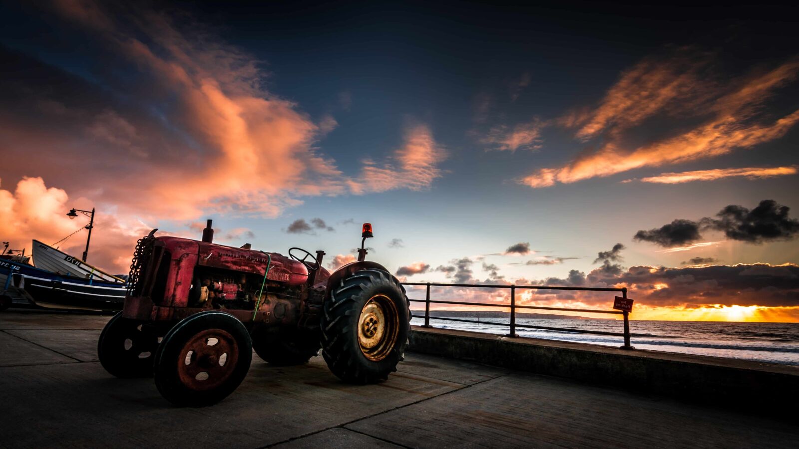 Nikon D7100 sample photo. Sunset, tractor, boat, vehicle photography