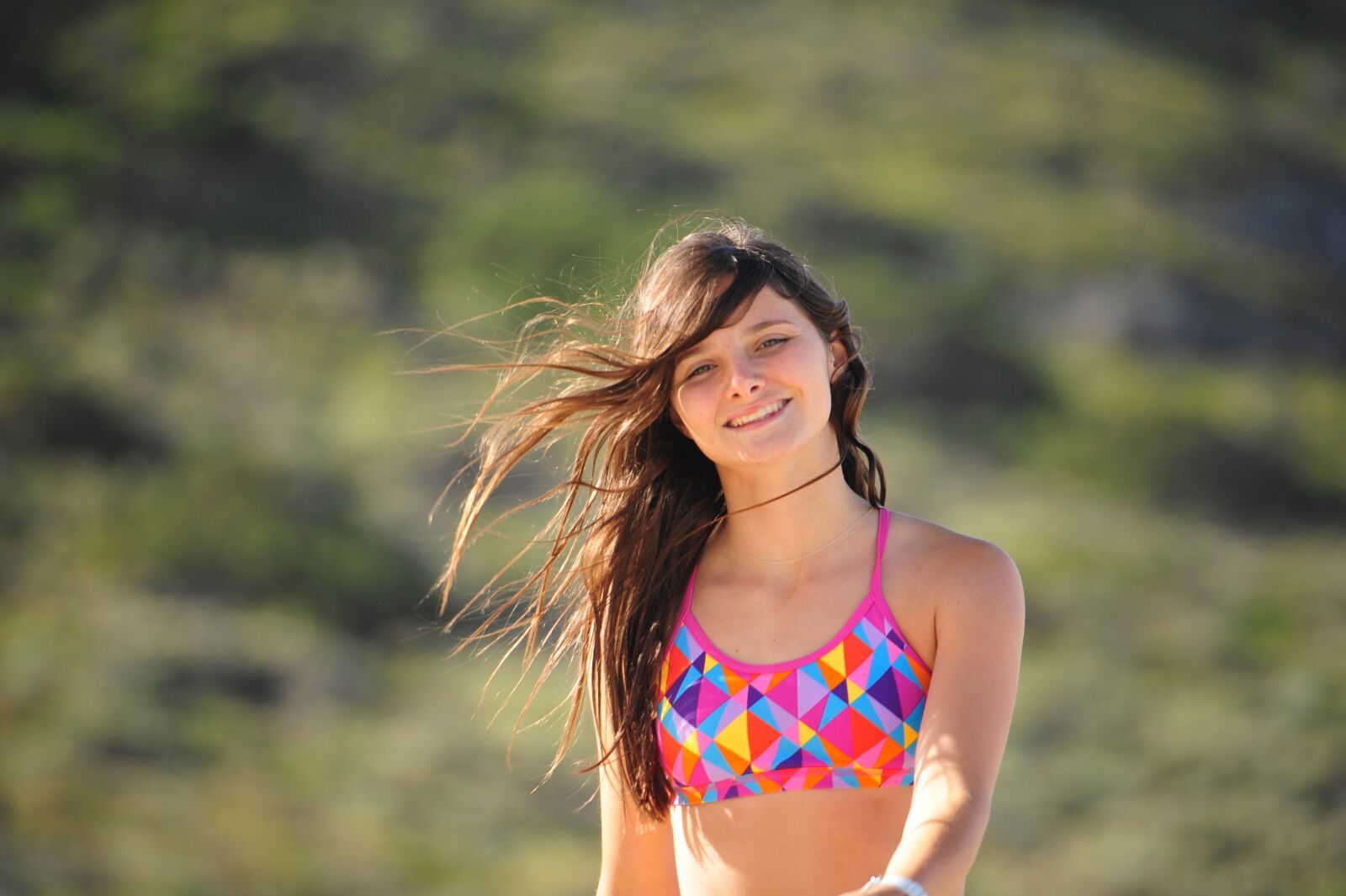 Nikon D700 sample photo. Girl, beach, bikini photography