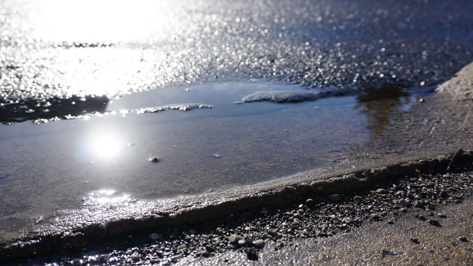 Sony a6000 sample photo. Puddle, water photography