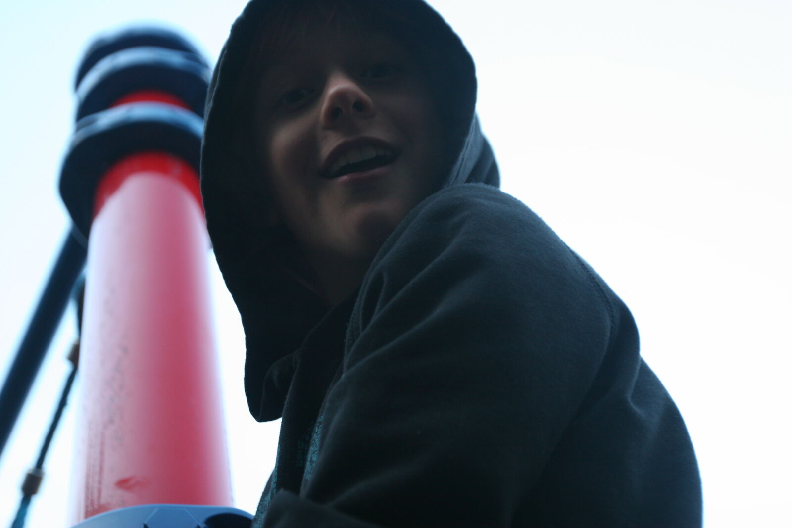 Canon EOS 20D sample photo. Climbing, hoodie, kid, kids photography