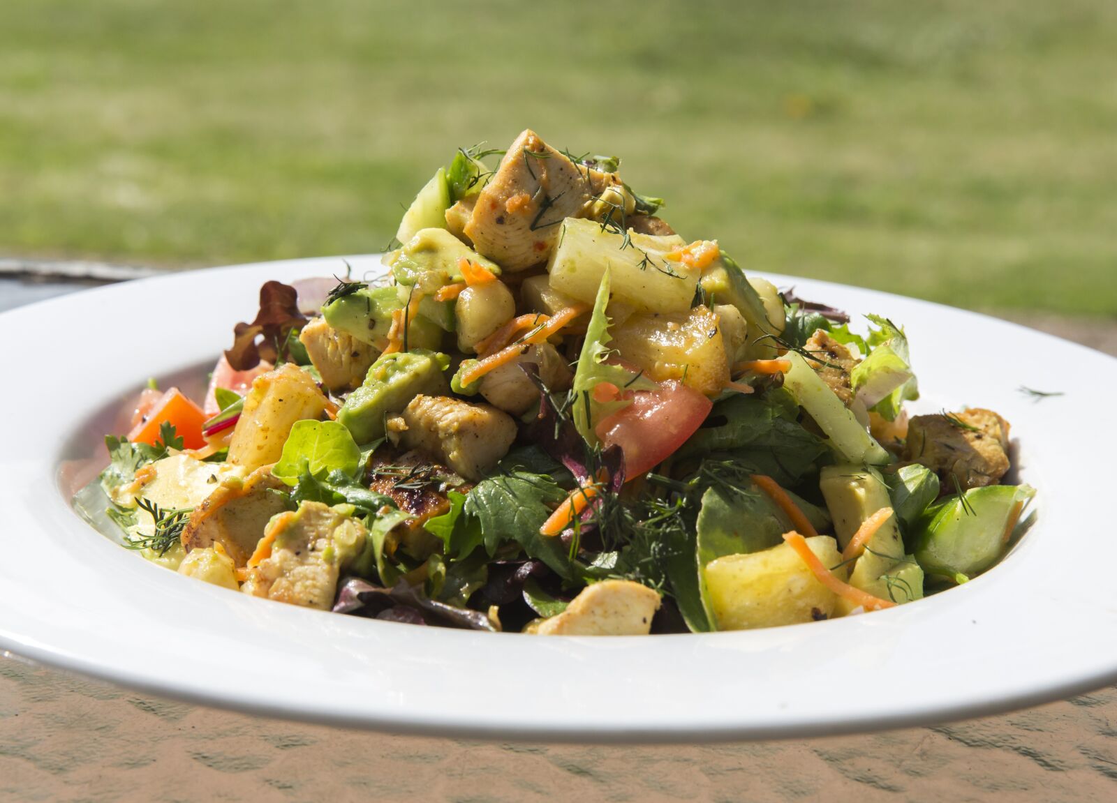 Canon EF 24-70mm F2.8L II USM sample photo. Salad, pineapple salad, pineapple photography