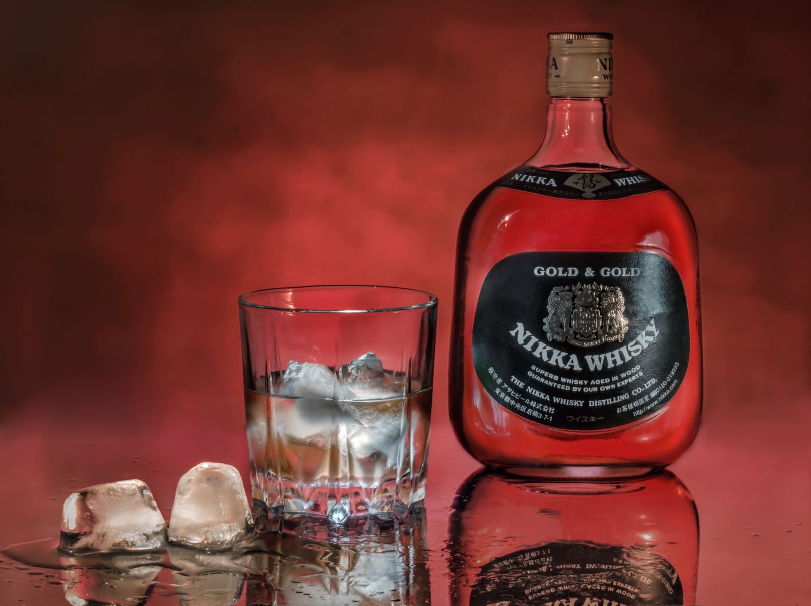 Nikon D5100 sample photo. Whiskey, ice, glass photography