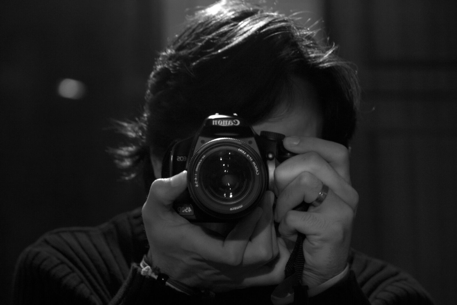 Canon EOS 450D (EOS Rebel XSi / EOS Kiss X2) sample photo. Photographer, canon, self-portrait photography