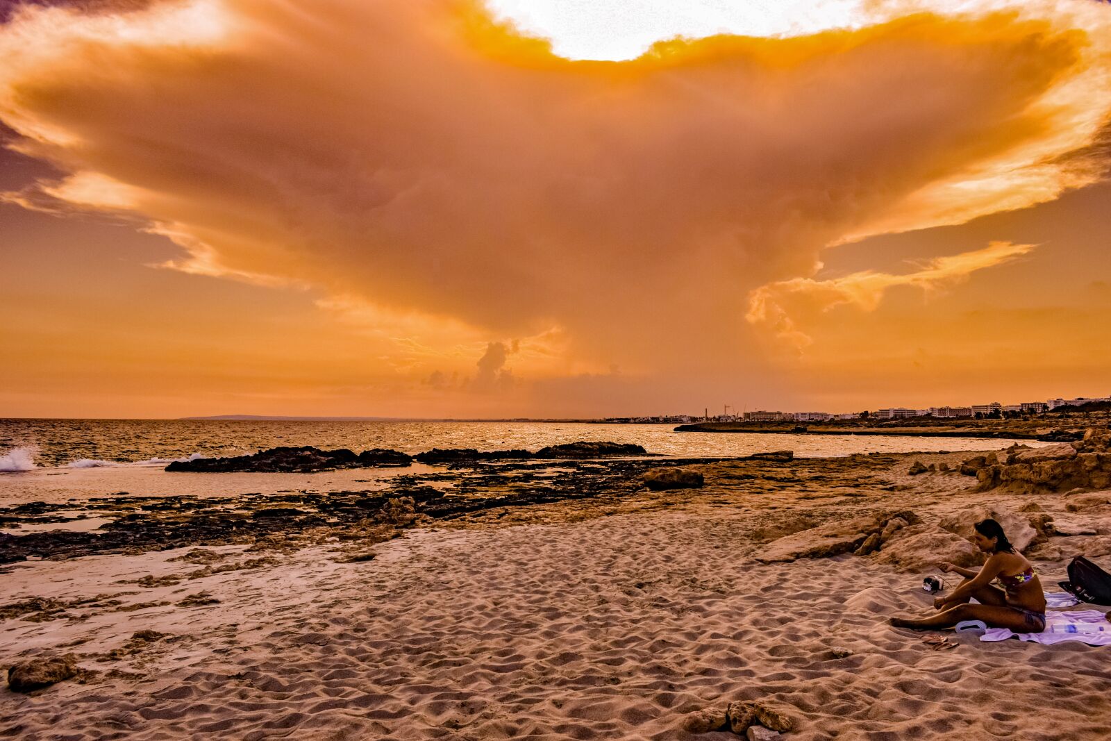 Nikon D3300 sample photo. Beach, sunset, woman photography