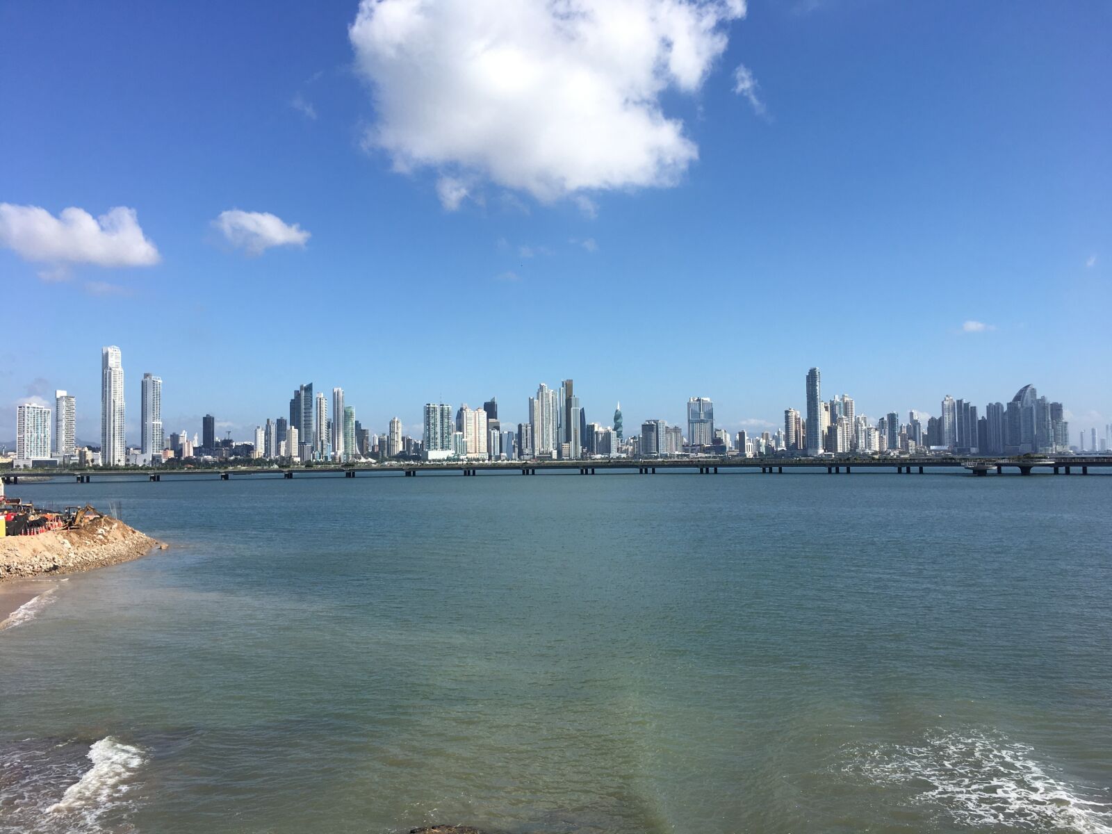 Apple iPhone 6s sample photo. Panama, blue, skyline photography