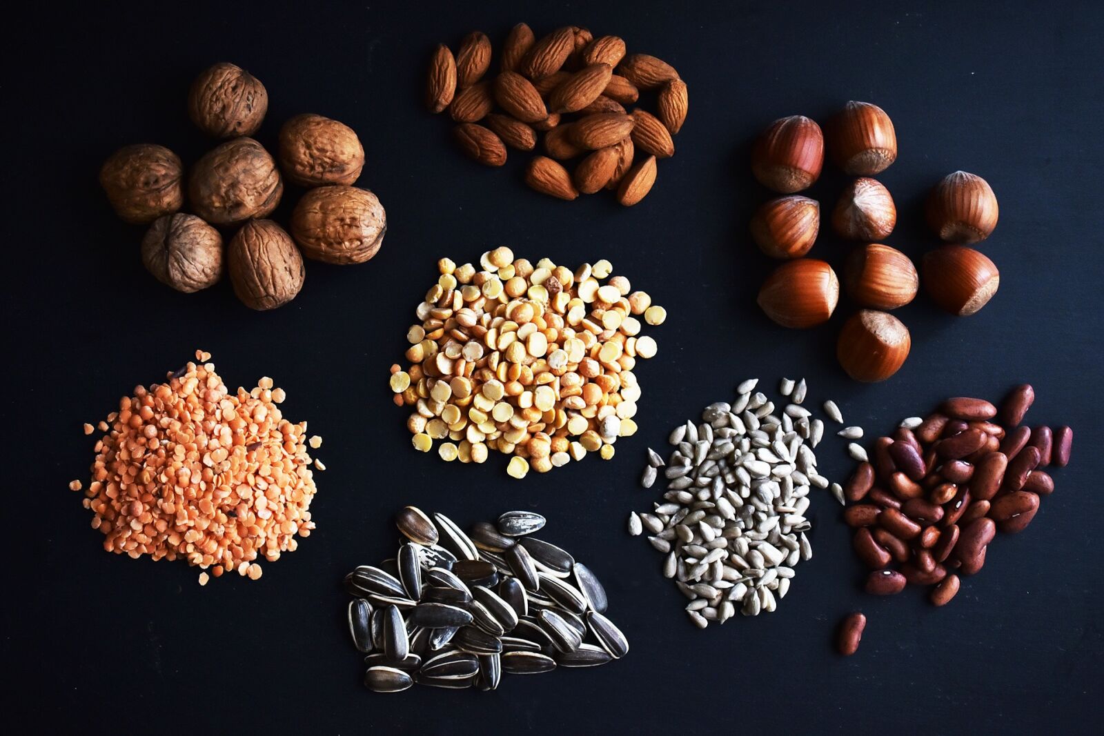 Nikon D750 sample photo. Legumes, nuts, health photography