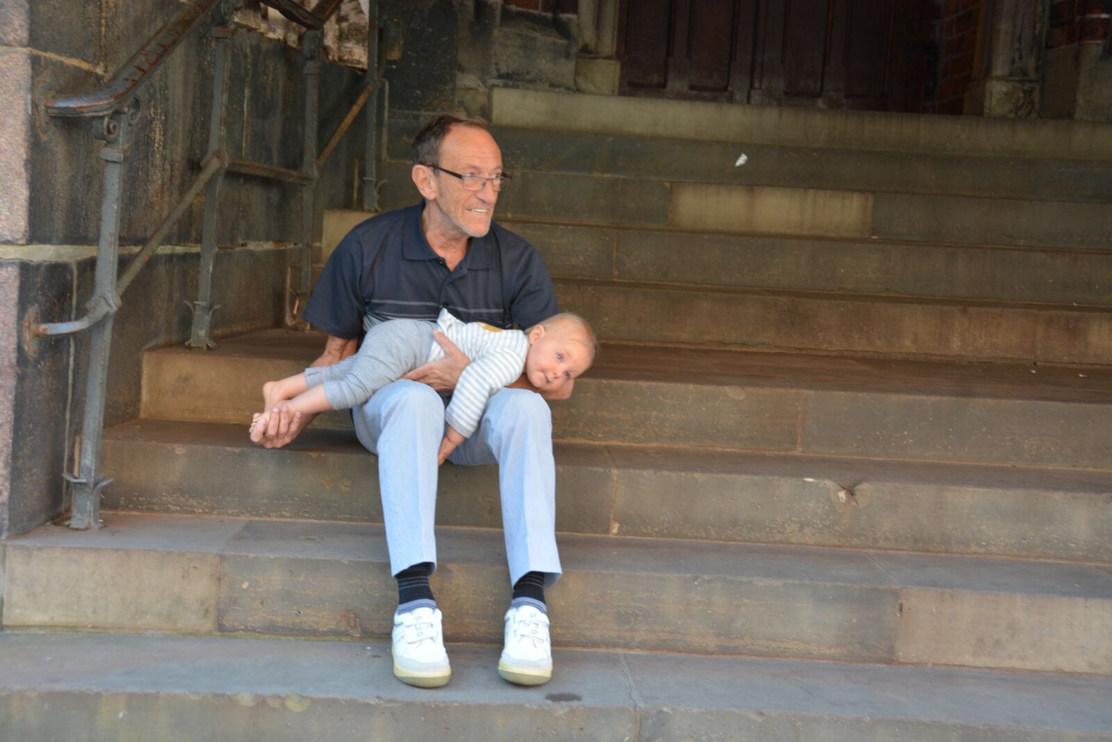 Nikon D7100 sample photo. Man, small child, hamburg photography