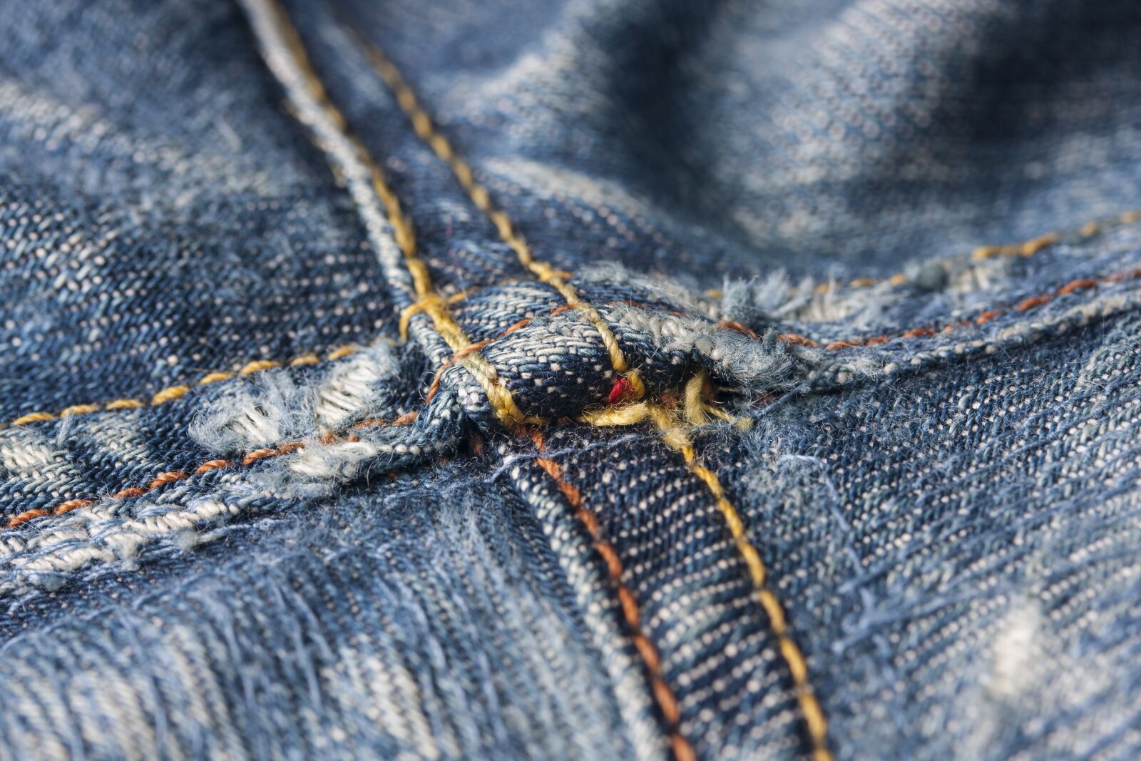 Canon EOS 40D + Canon EF-S 60mm F2.8 Macro USM sample photo. Fabric, sewing, jeans photography