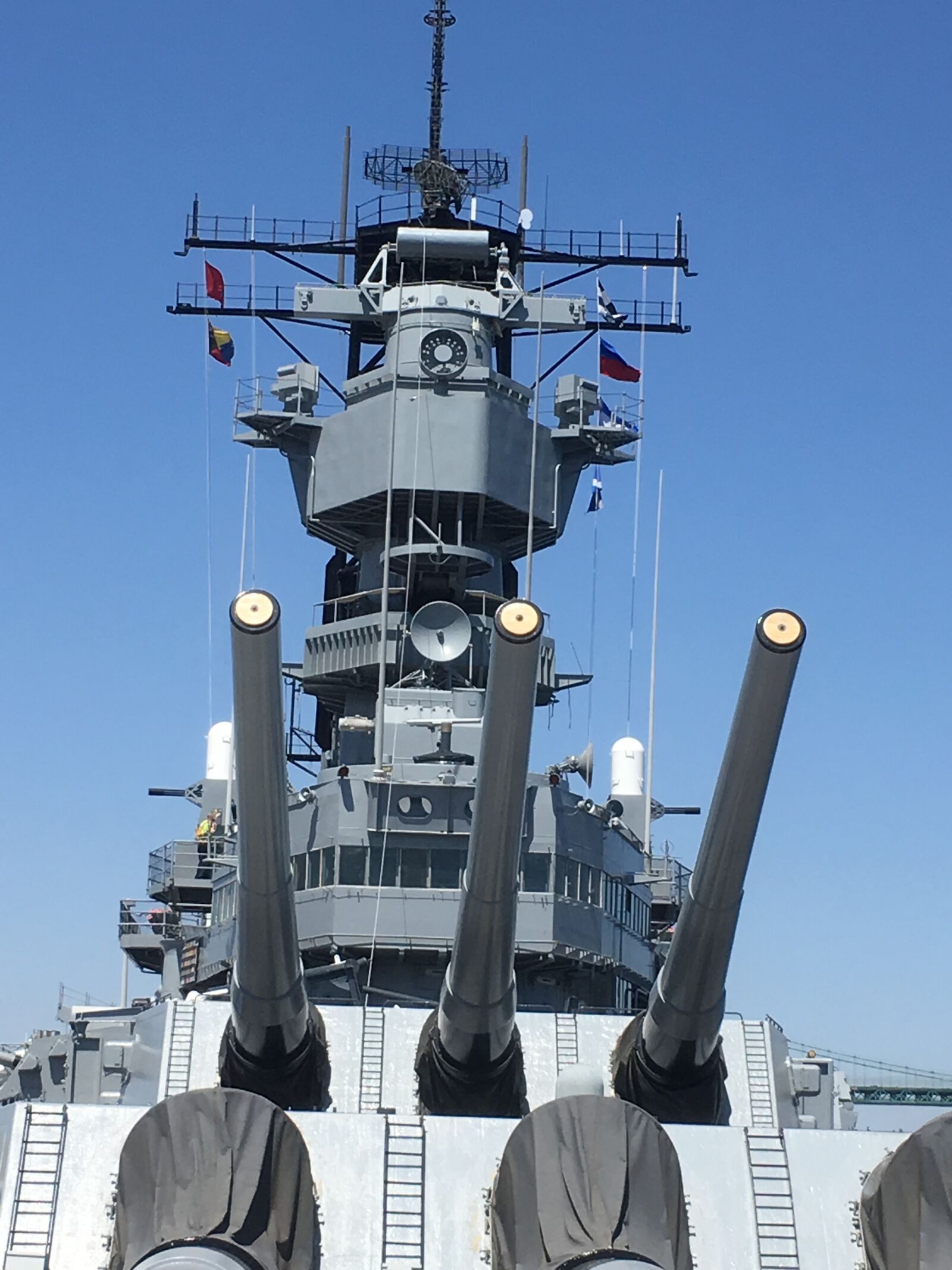 Apple iPhone 6s sample photo. Battleship, big, guns, cannon photography