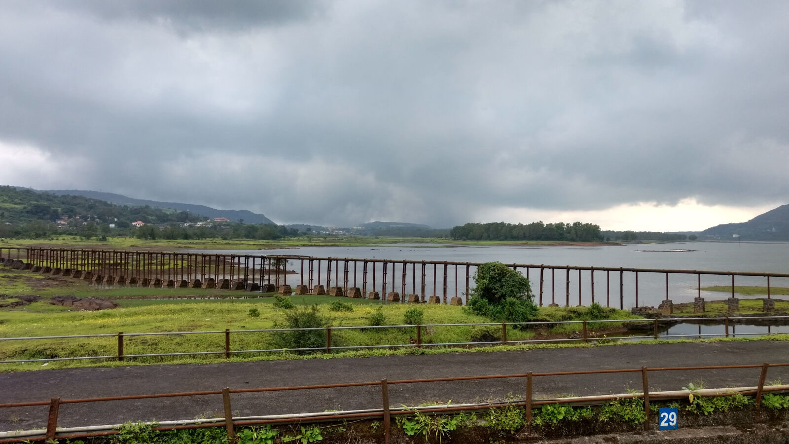 Motorola Moto G (4) sample photo. Bridge, dam, gray, sky photography