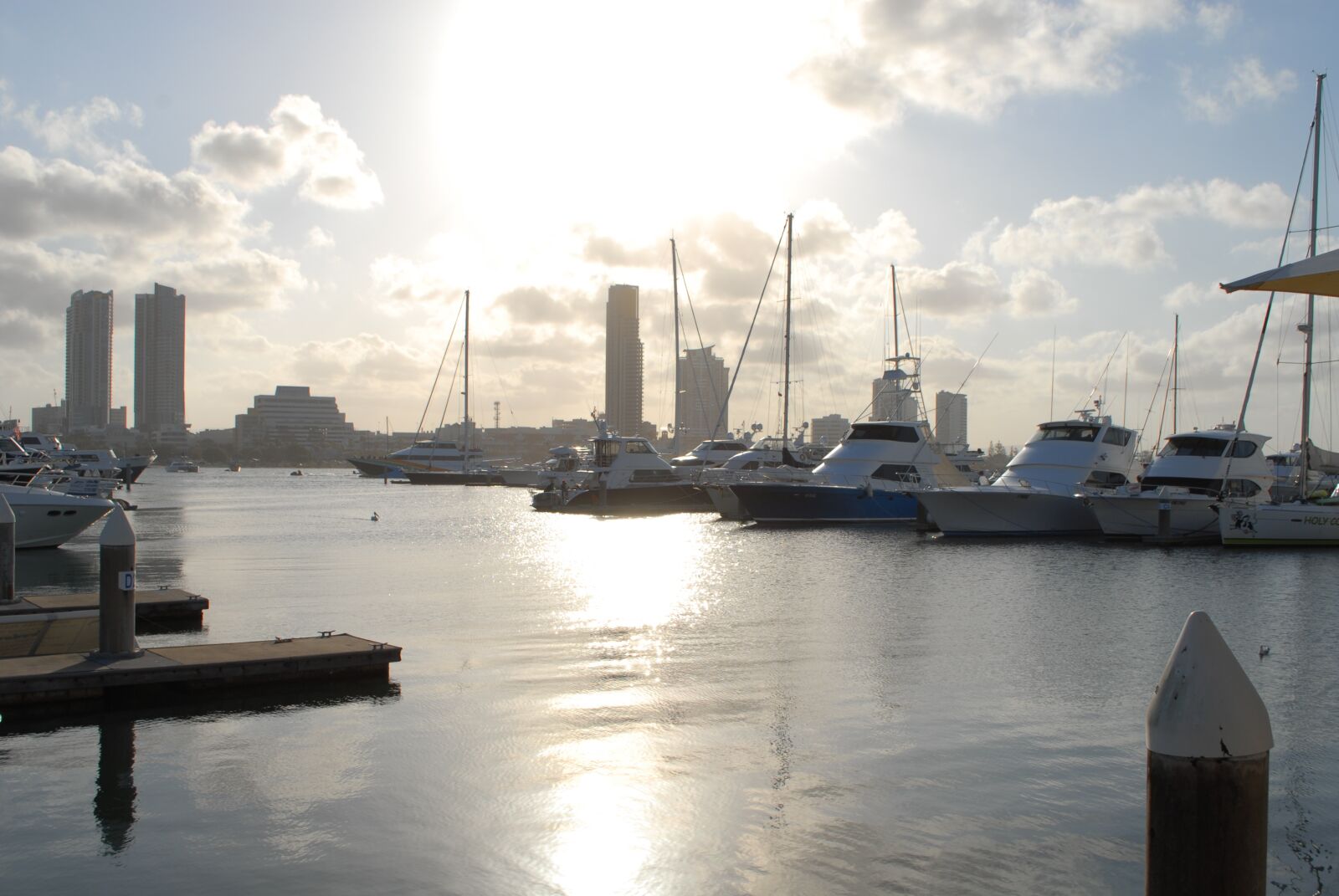 Nikon D200 sample photo. Sunset, glow, yacht photography