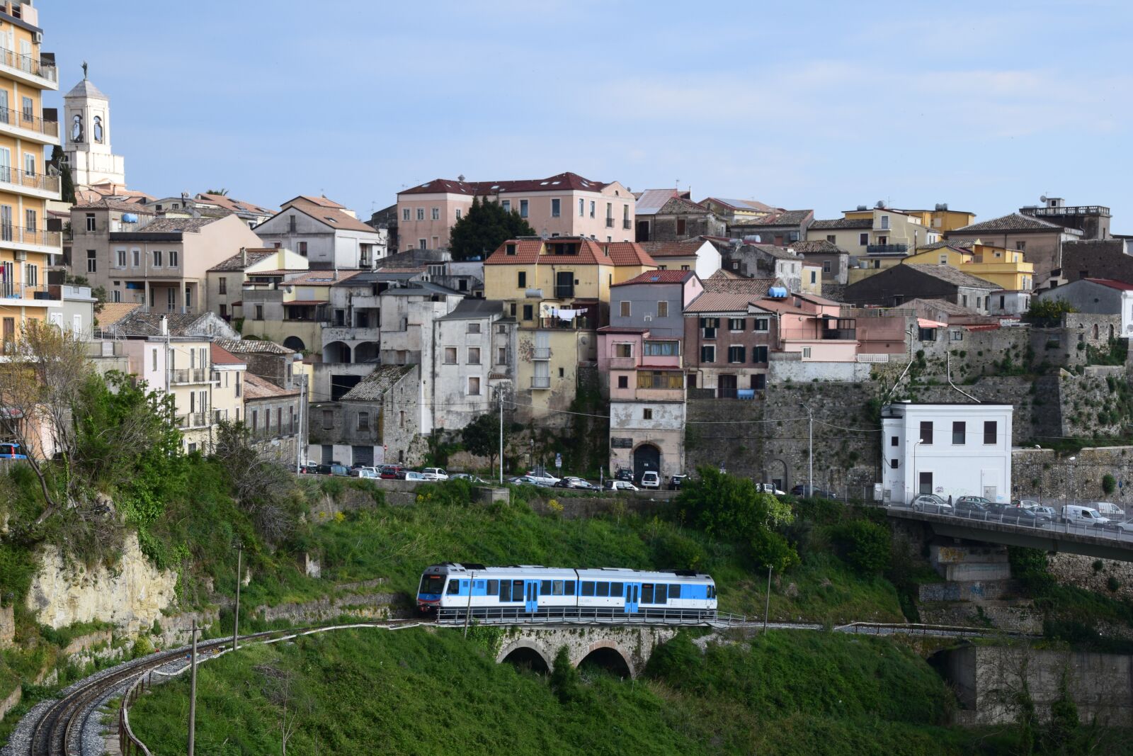 Nikon D5300 sample photo. Catanzaro, calabria, rack railway photography
