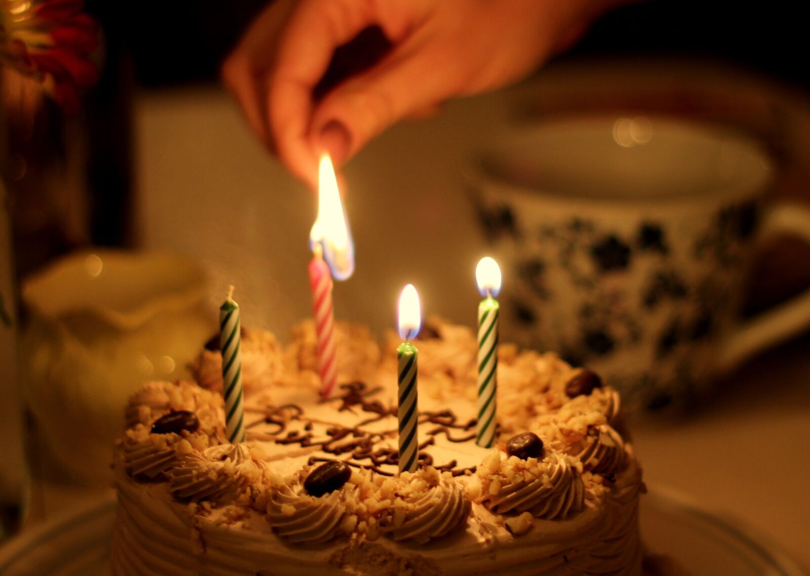 Canon EOS 550D (EOS Rebel T2i / EOS Kiss X4) sample photo. Cake, birthday, candle photography