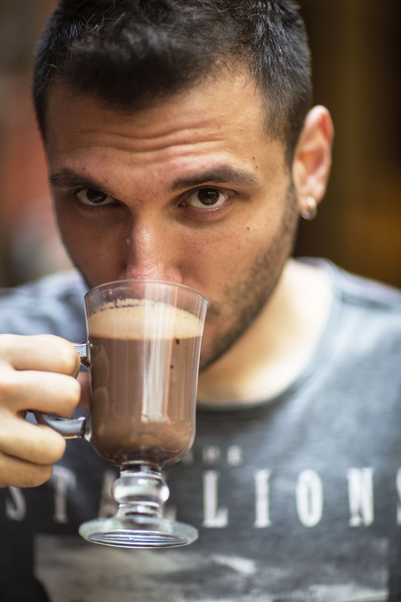 Canon EF 85mm F1.2L II USM sample photo. Coffee, beverage, latte photography