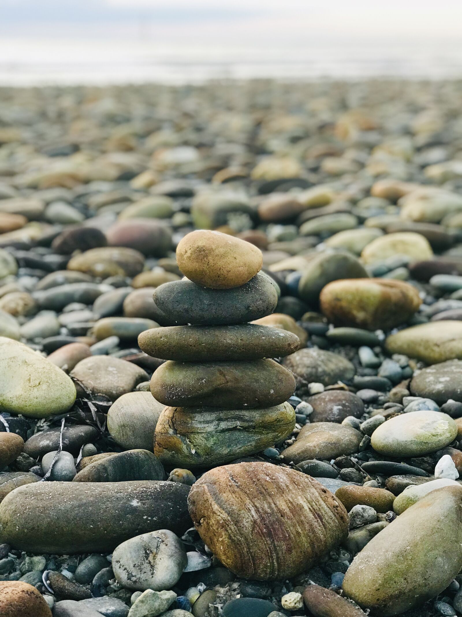 Apple iPhone 7 Plus sample photo. Rock stack, beach, rocks photography