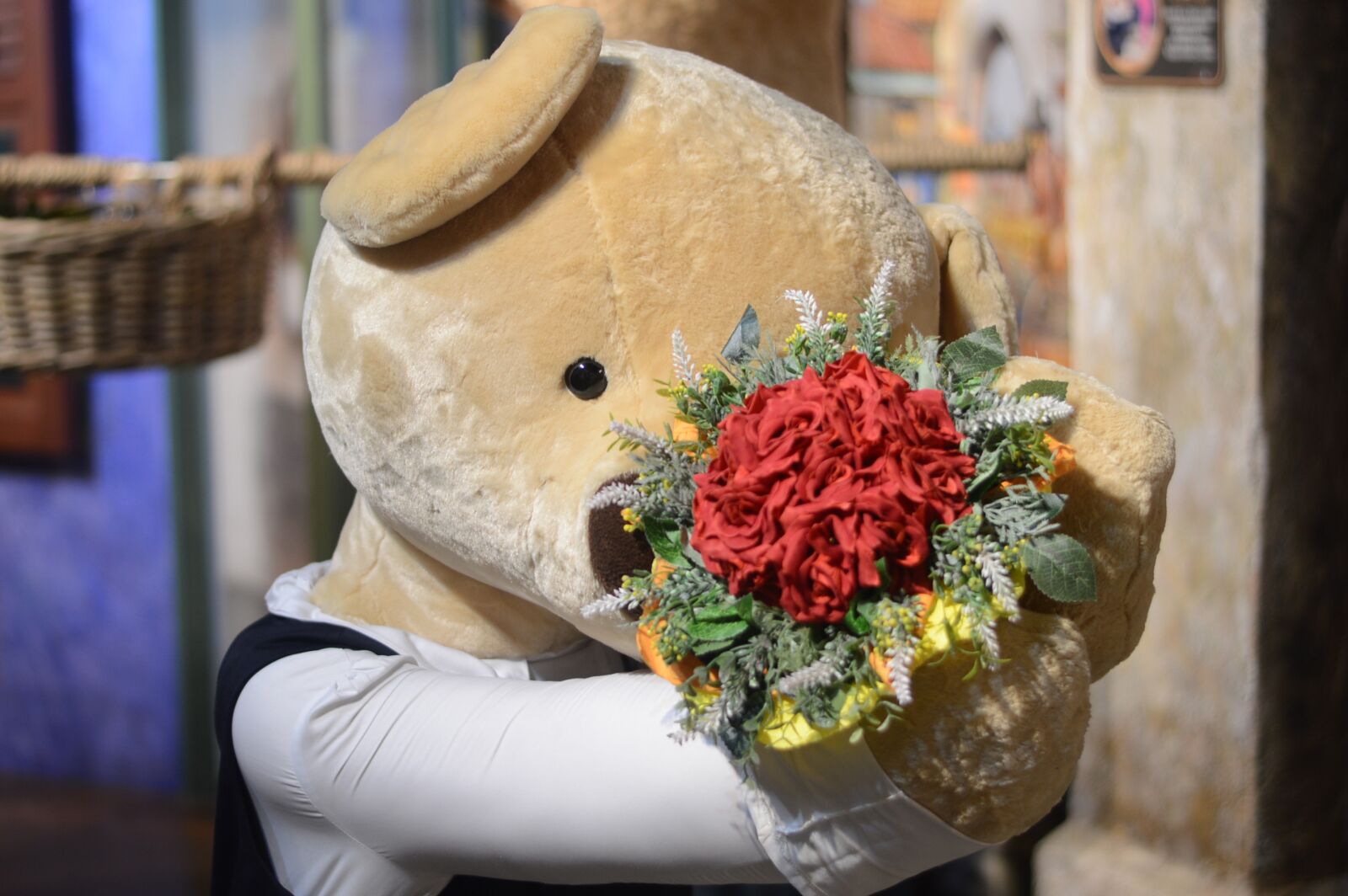 Nikon D3200 sample photo. Teddy bear, doll, marriage photography