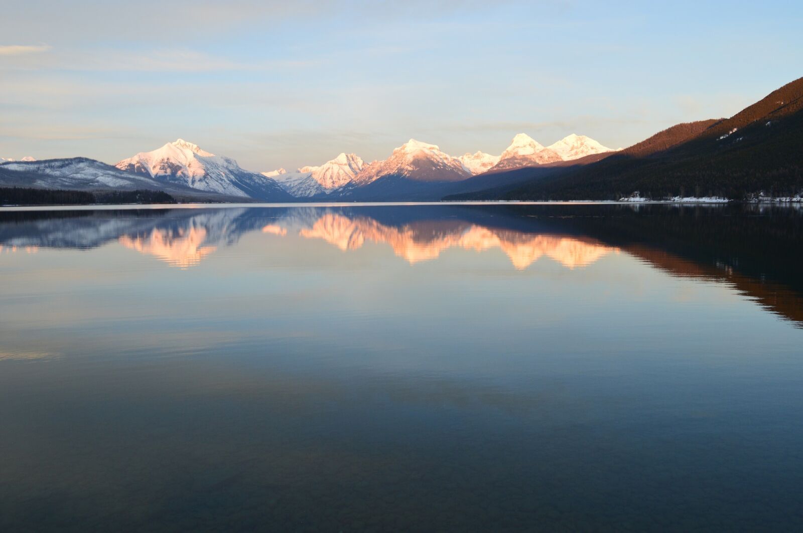 Nikon D3200 sample photo. Lake mcdonald, landscape, reflection photography