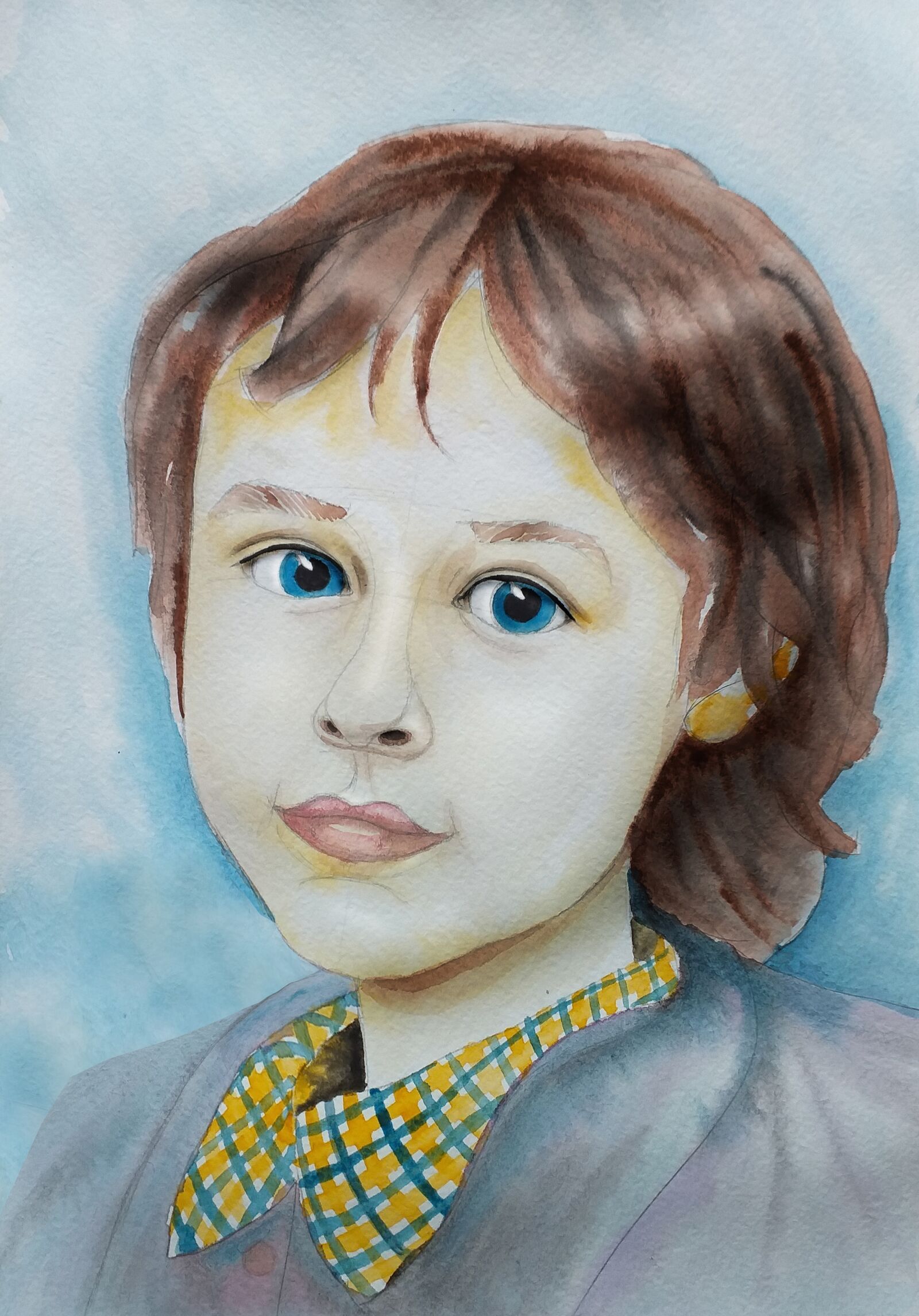 Samsung Galaxy J4+ sample photo. Portrait, boy, blue eyes photography