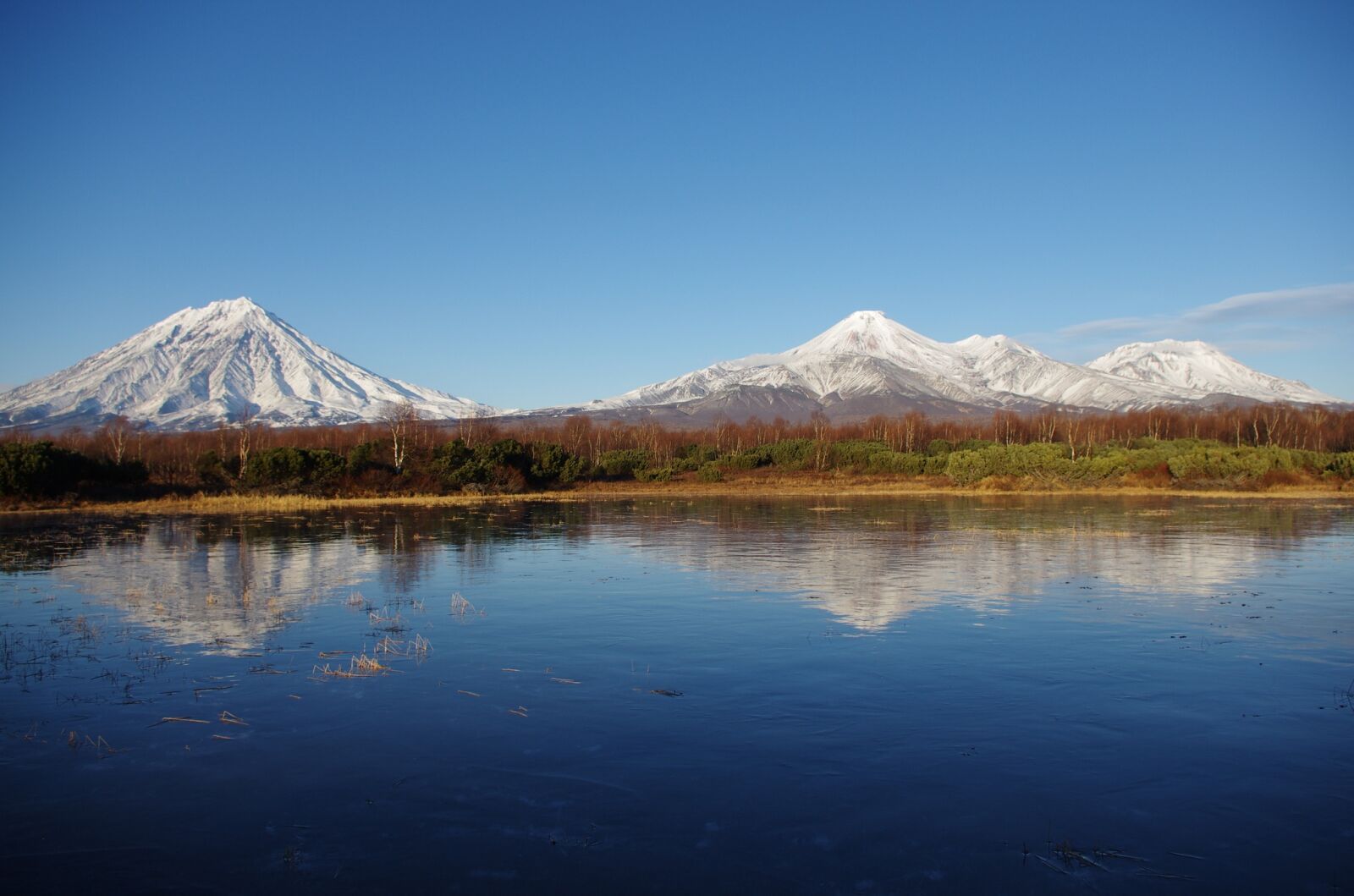 Pentax K-5 sample photo. Volcanoes, snowy mountains, vertices photography
