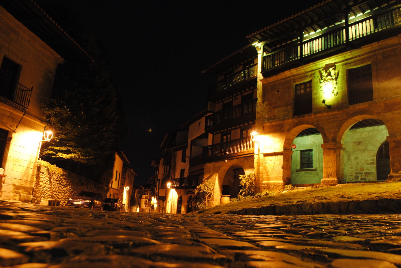 Nikon D3000 sample photo. Night, lights, moon photography