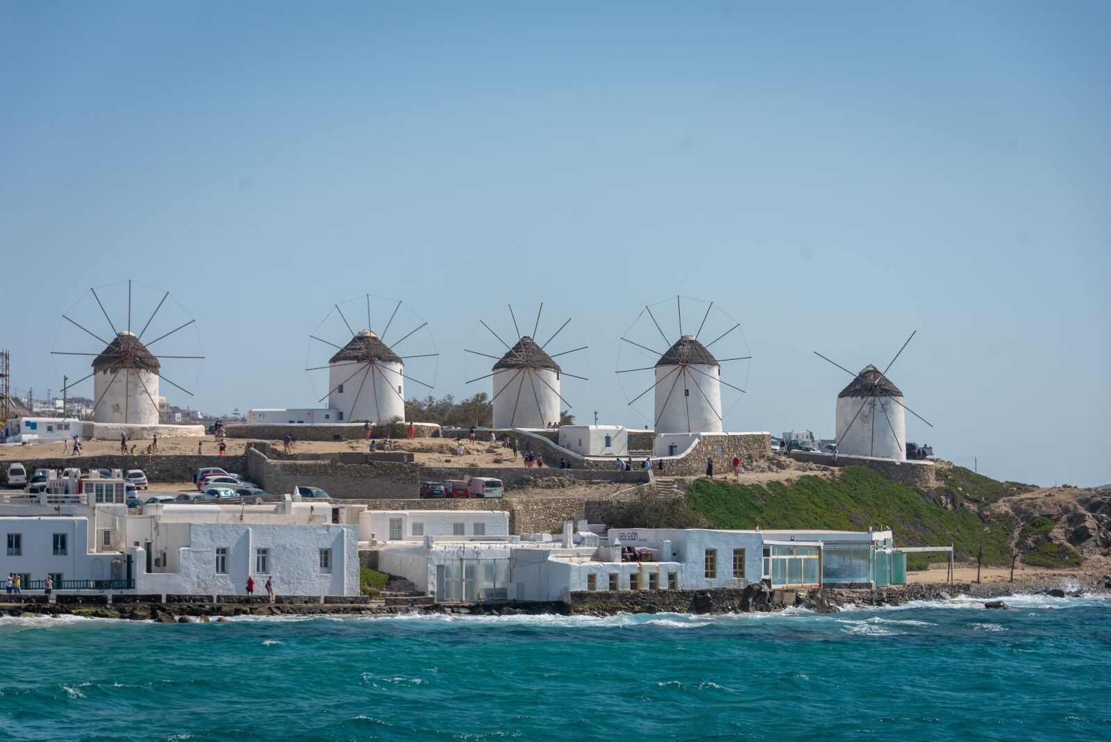 Nikon D600 sample photo. Mykonos, greece, windmills photography