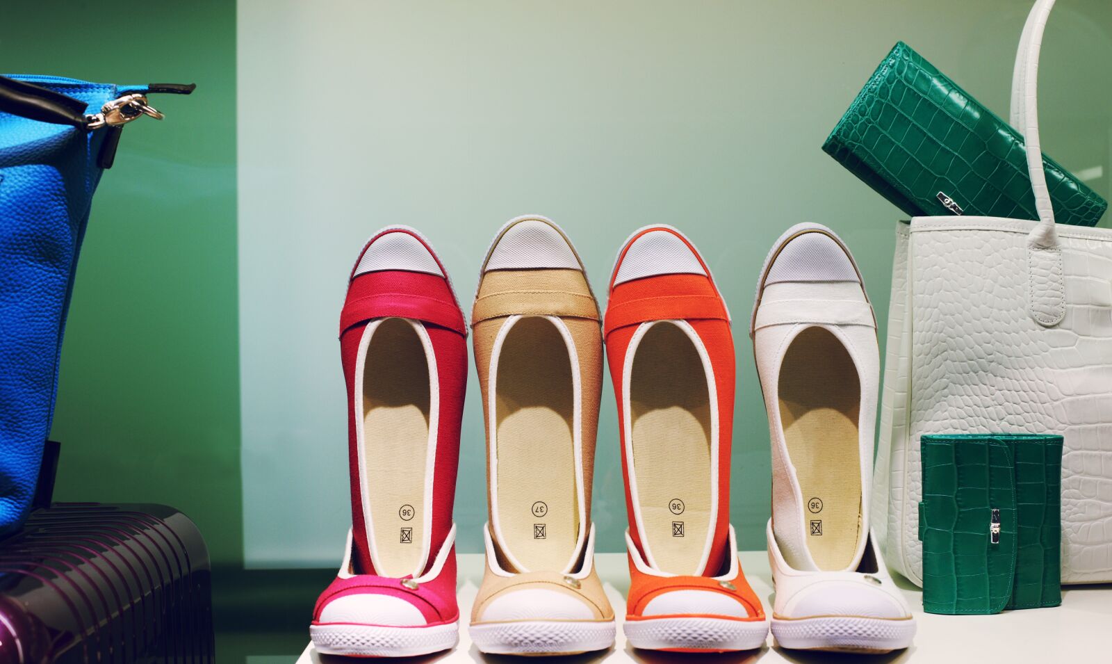 Canon EOS-1Ds Mark III sample photo. Window, shoes, shop photography