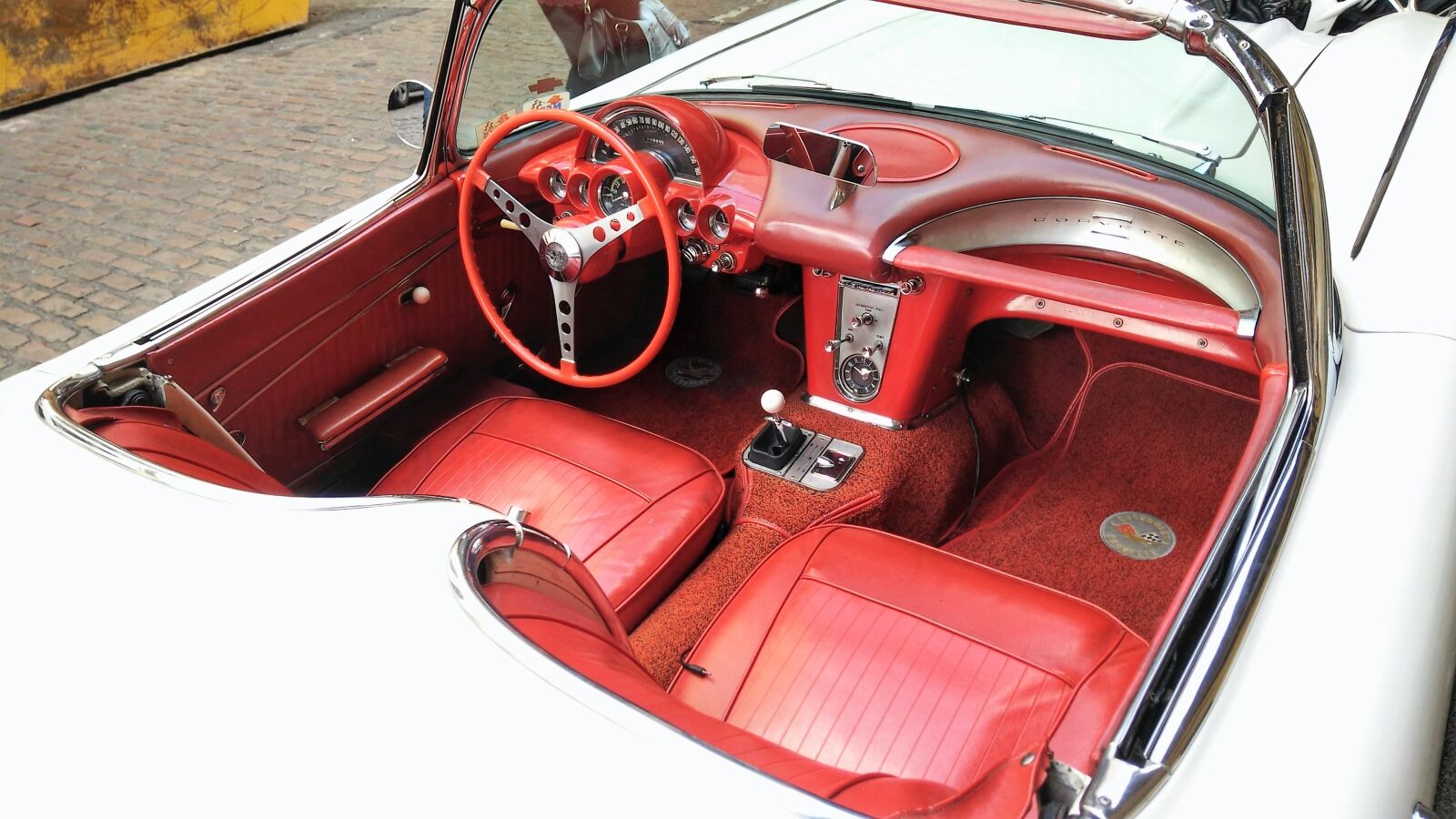 OPPO R7 Plusf sample photo. Chevrolet, corvette, interior photography
