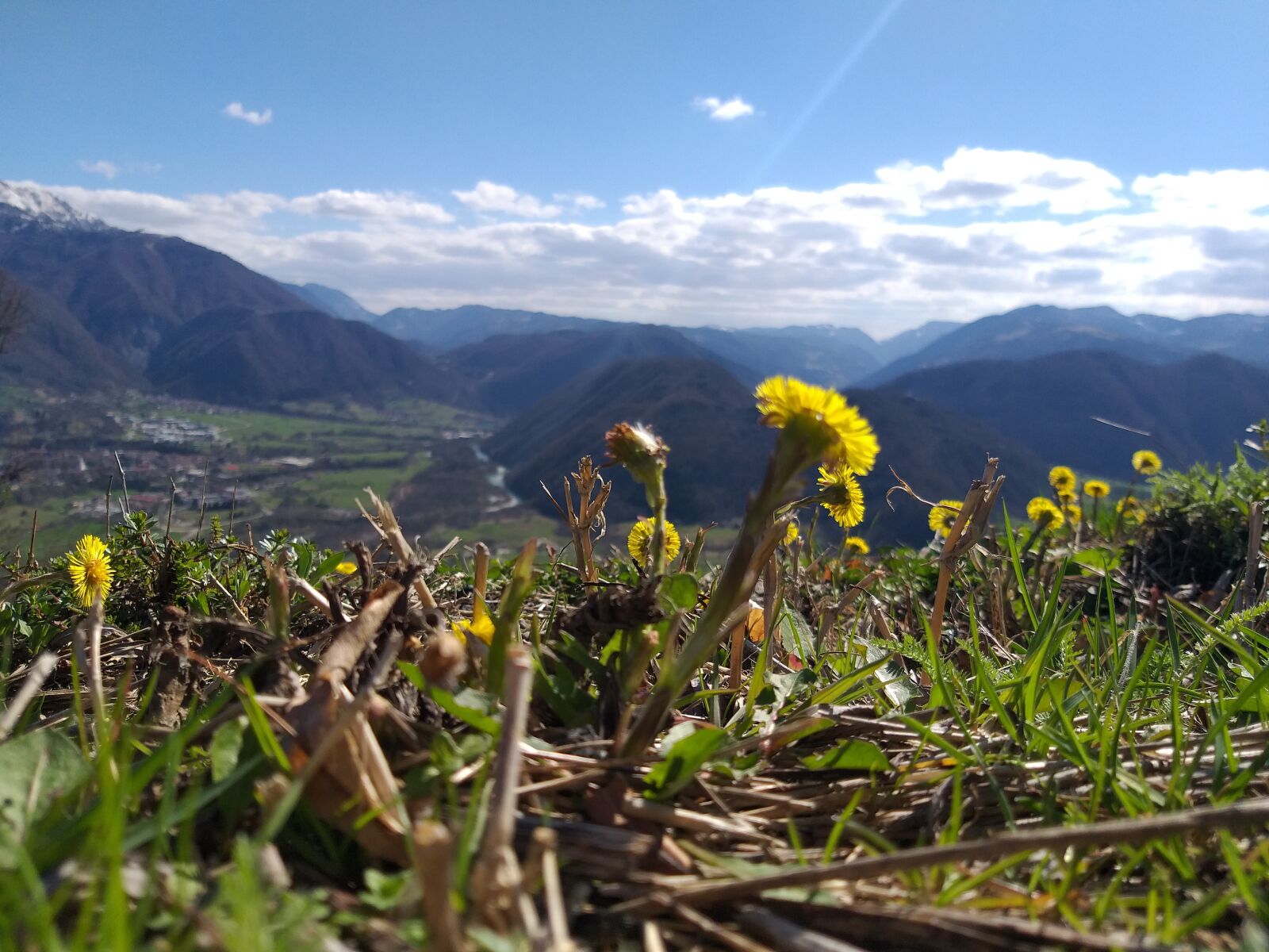 Samsung Galaxy A6+ sample photo. Landscape, mountains, flowers photography