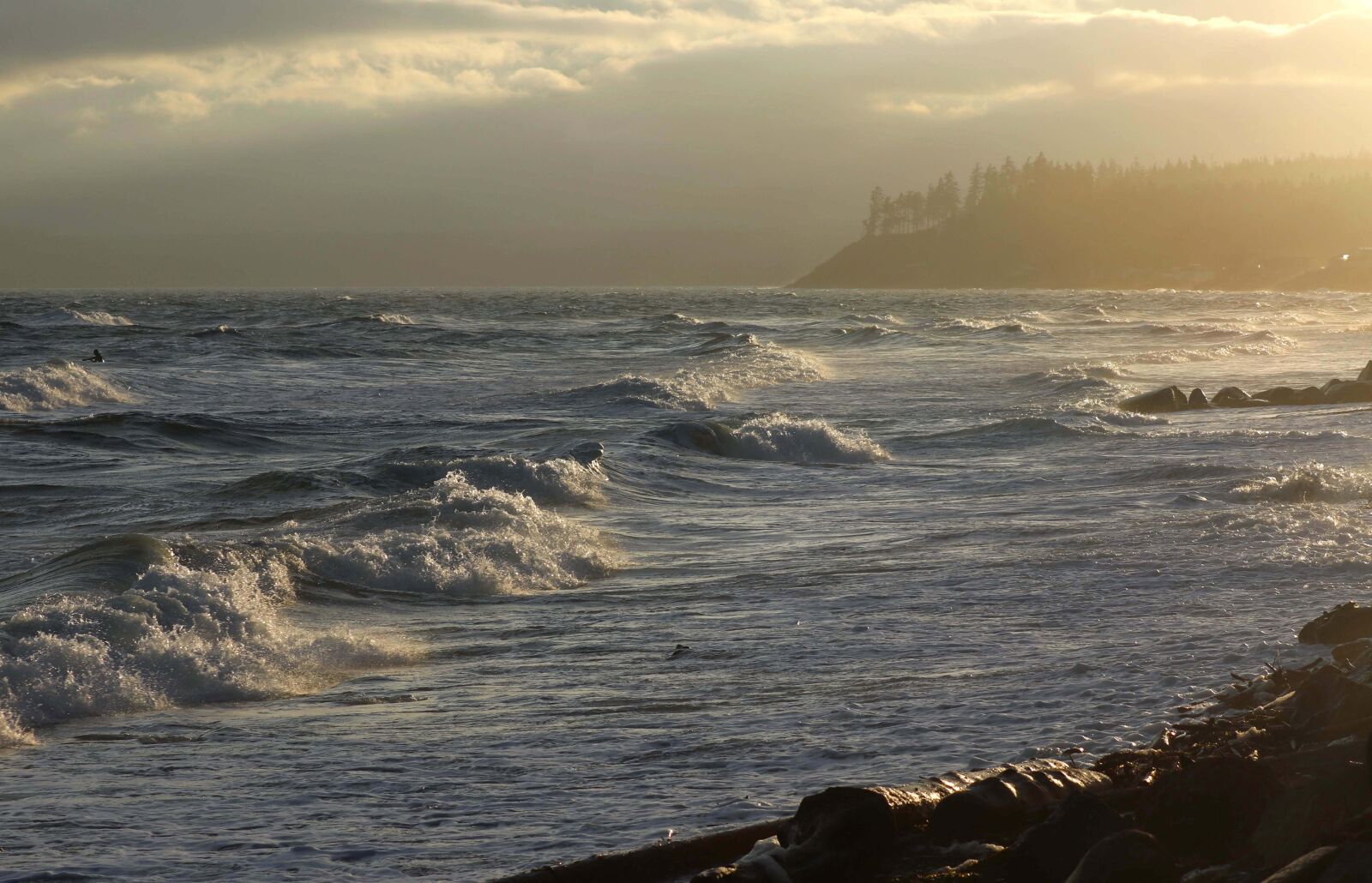Canon EF 70-300 F4-5.6 IS II USM sample photo. Storm, ocean, point holmes photography