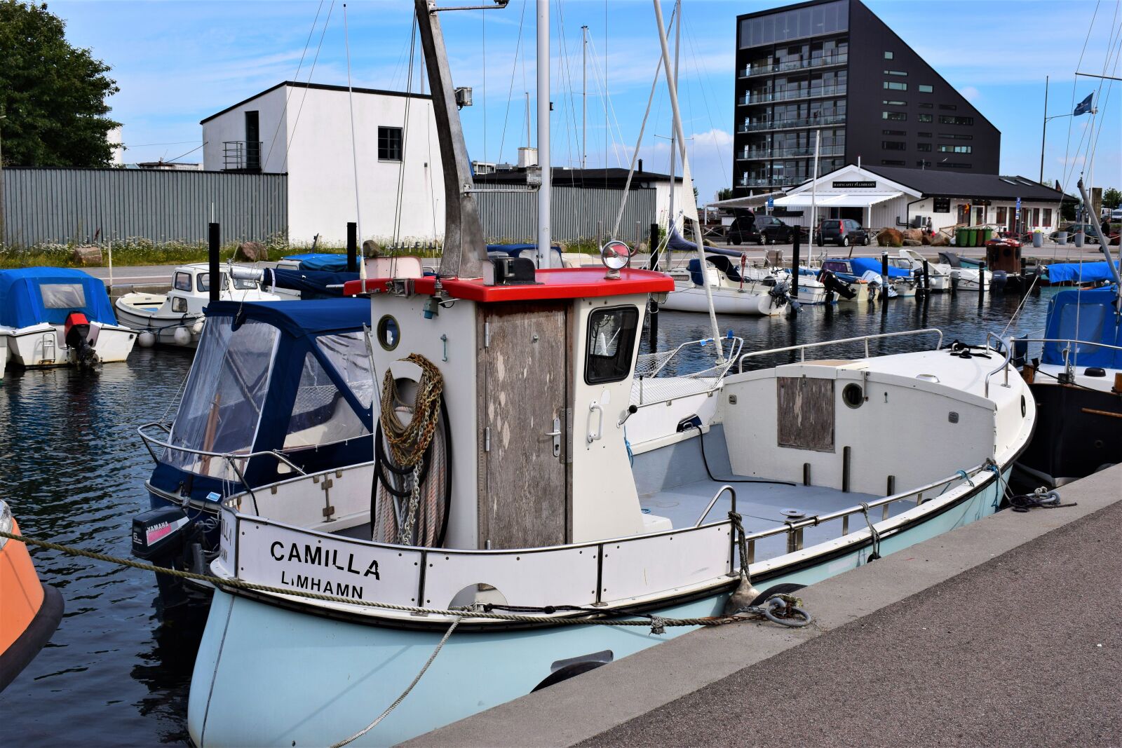 Nikon D3300 sample photo. Sweden, limhamn, fishing boat photography