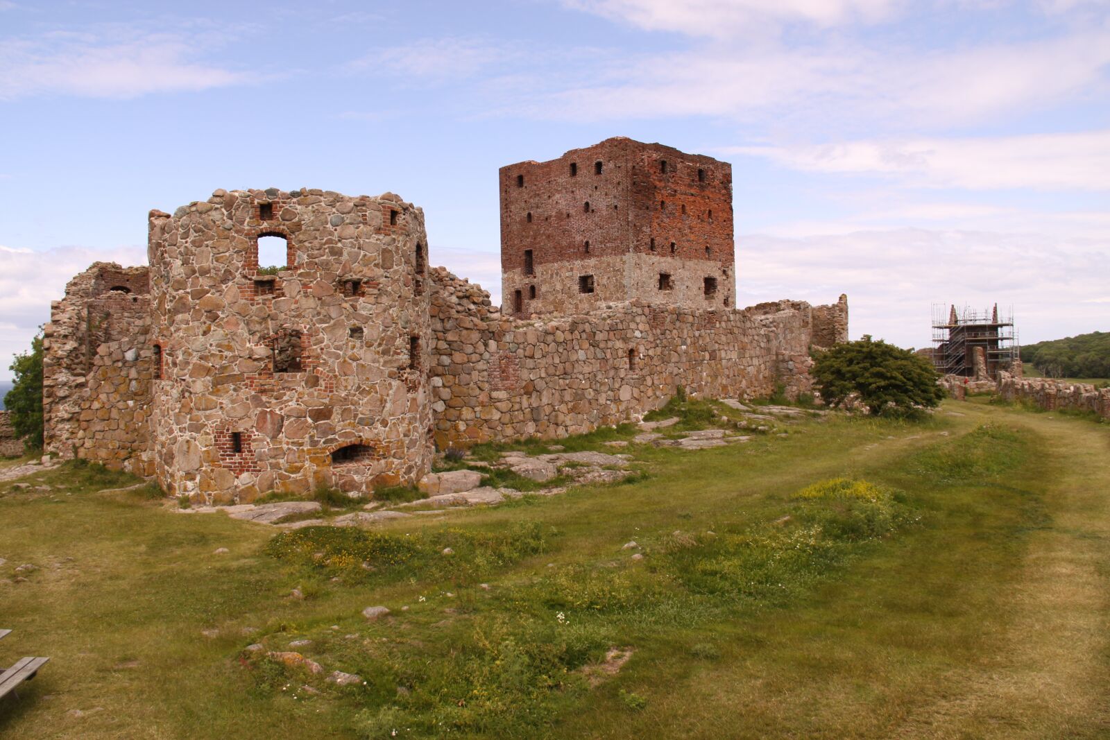 Canon EOS 50D sample photo. Hammershus, castle, ruin photography