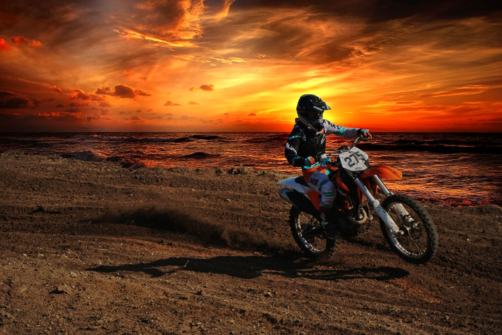 Sony a6000 sample photo. Motocross, sunset, dusk photography
