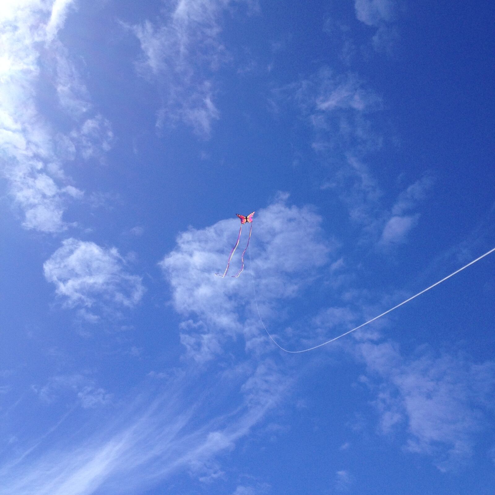 Apple iPhone 4S sample photo. Blue, sky, kite, light photography