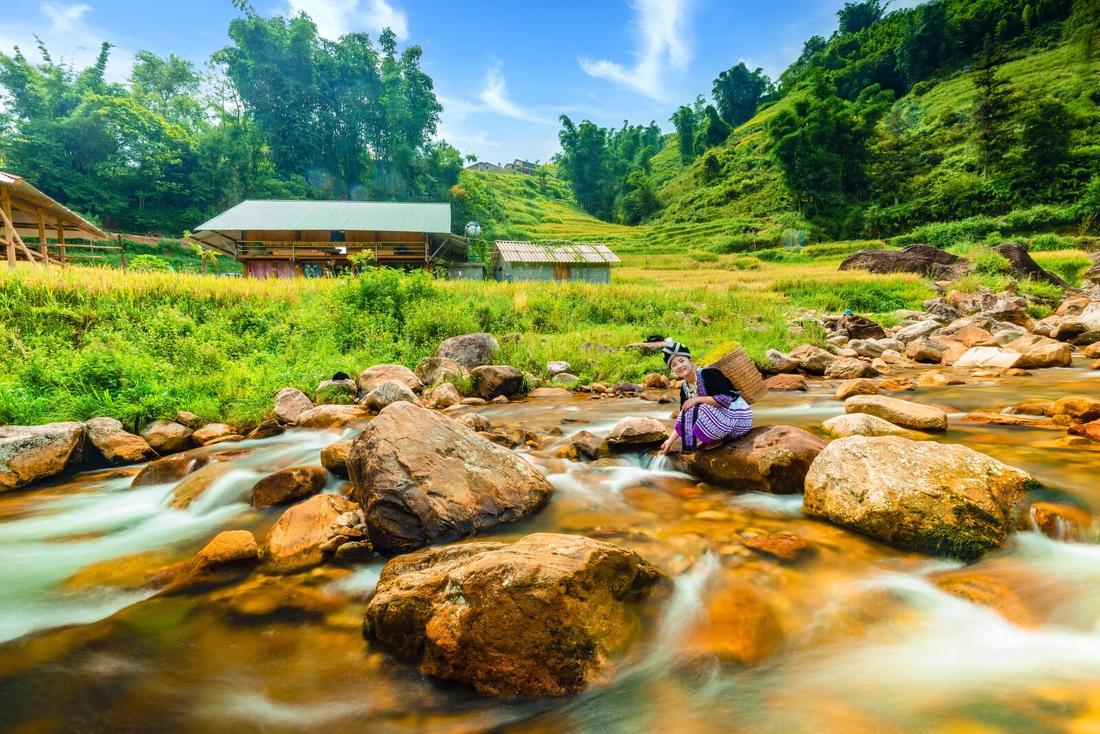 Nikon D750 sample photo. Terraces, vietnam, silk photography