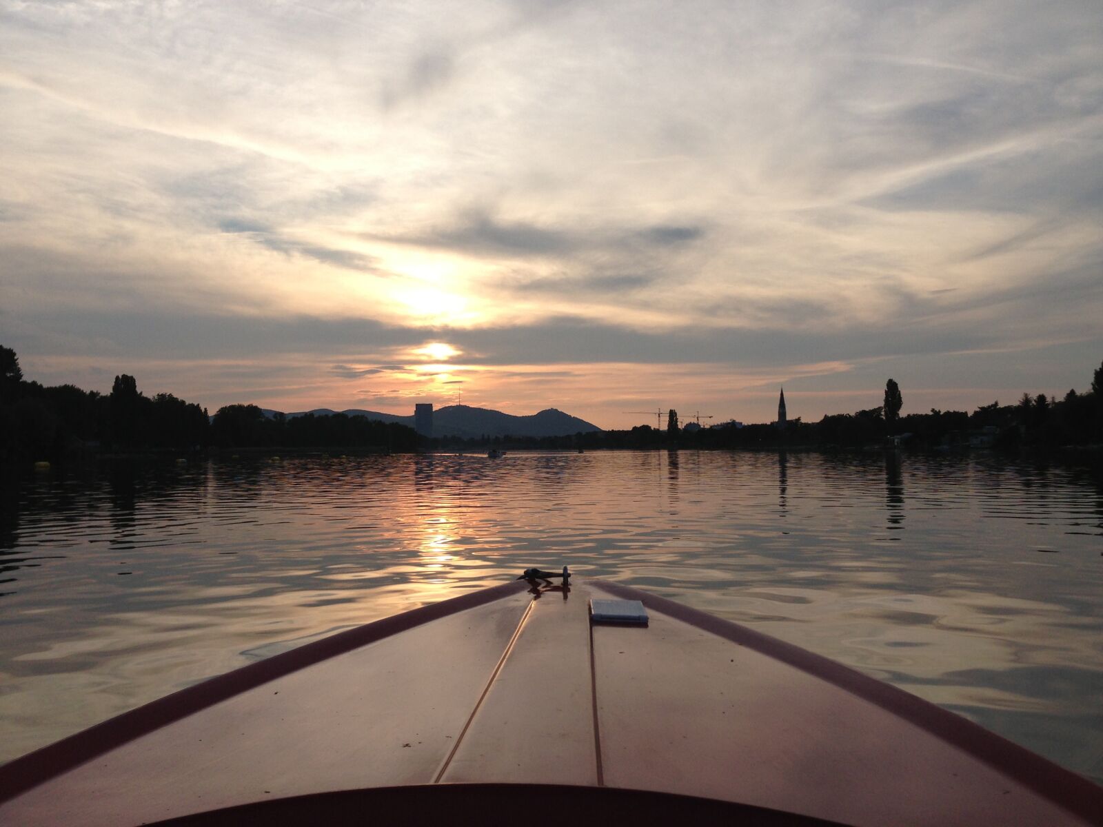 Apple iPhone 5 sample photo. Vienna, danube, sunset photography
