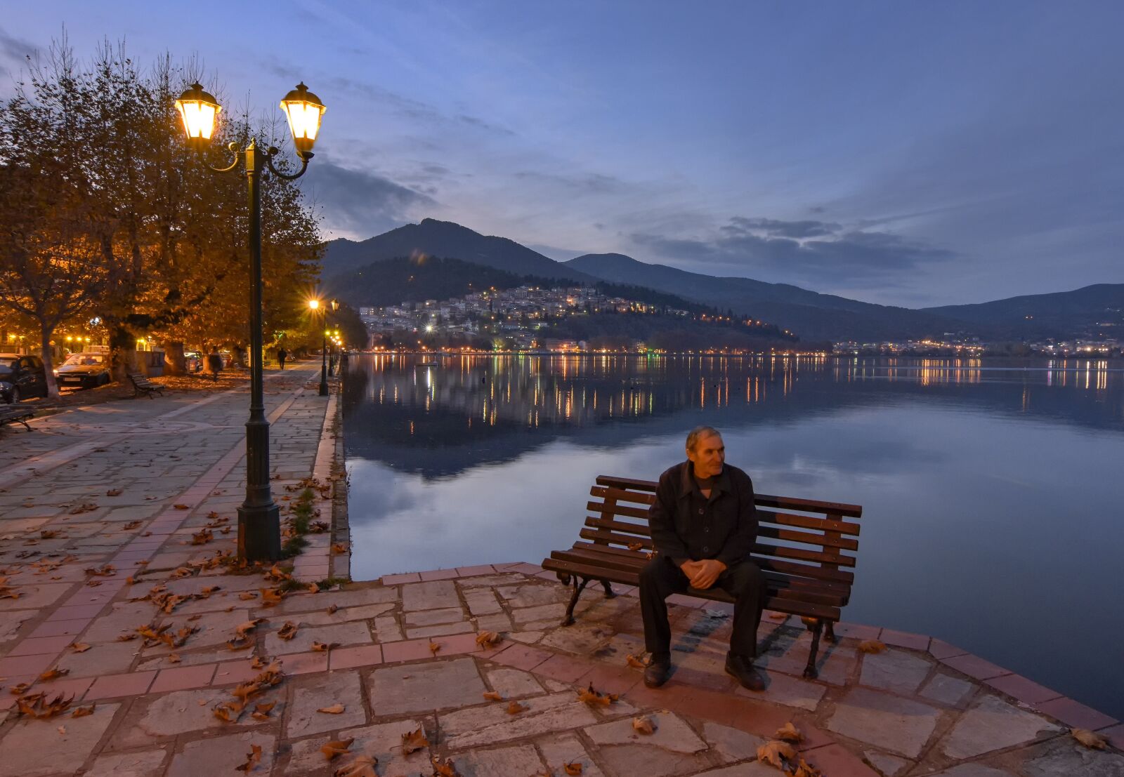 Nikon D7200 sample photo. Night, old man, lake photography
