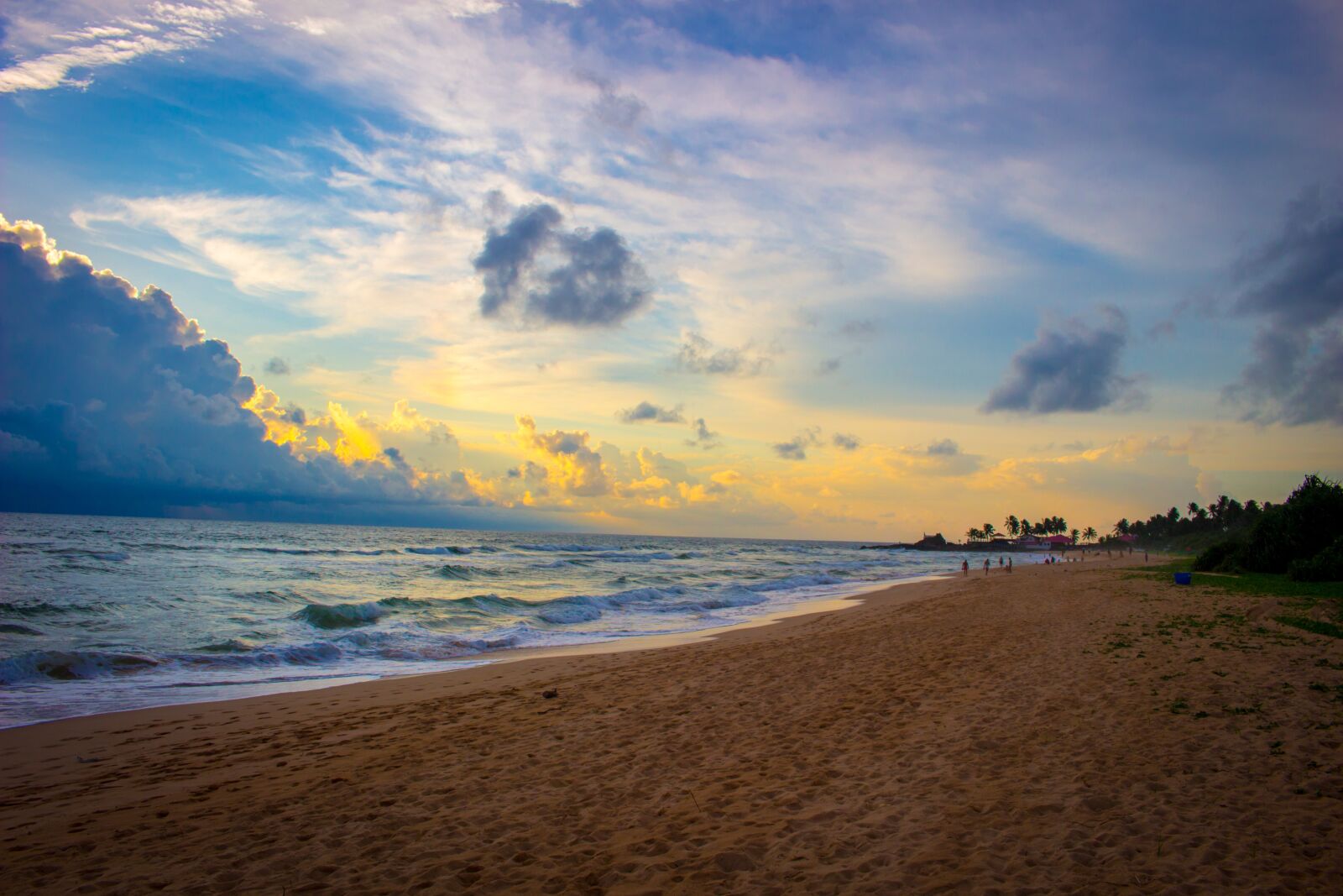 Canon EOS 100D (EOS Rebel SL1 / EOS Kiss X7) sample photo. Beach, sunset, sea photography