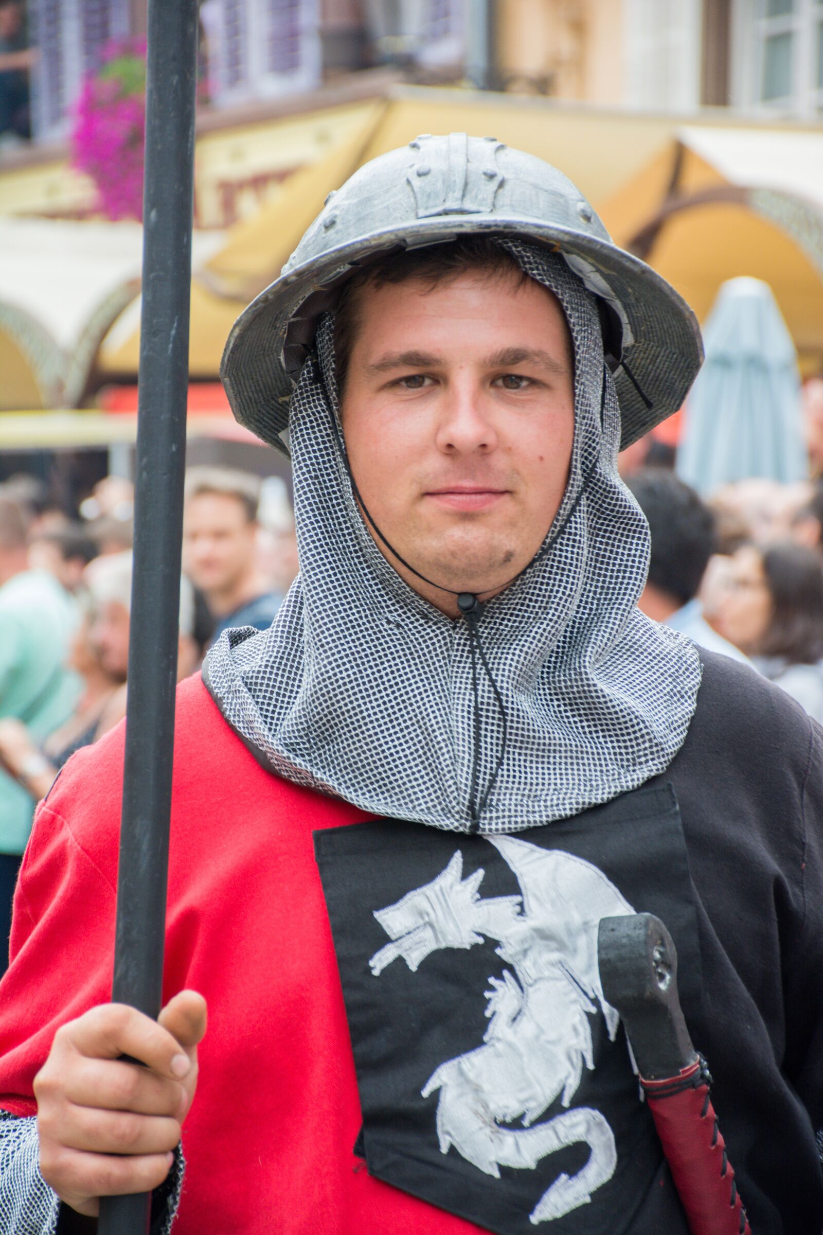 Nikon D7100 sample photo. Soldier, spearman, helmet photography