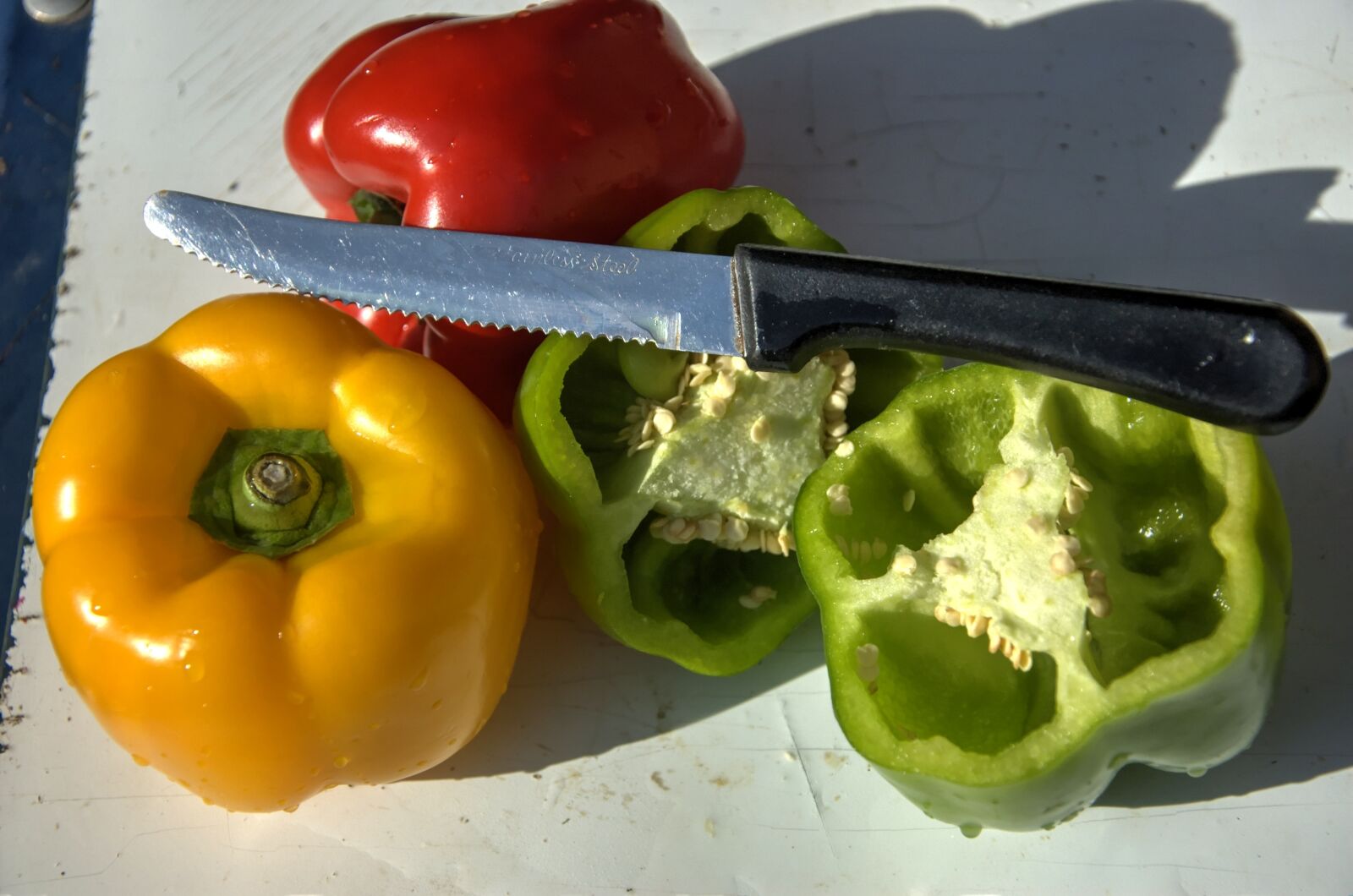 Nikon D70s sample photo. Peppers, colours, vegetable photography